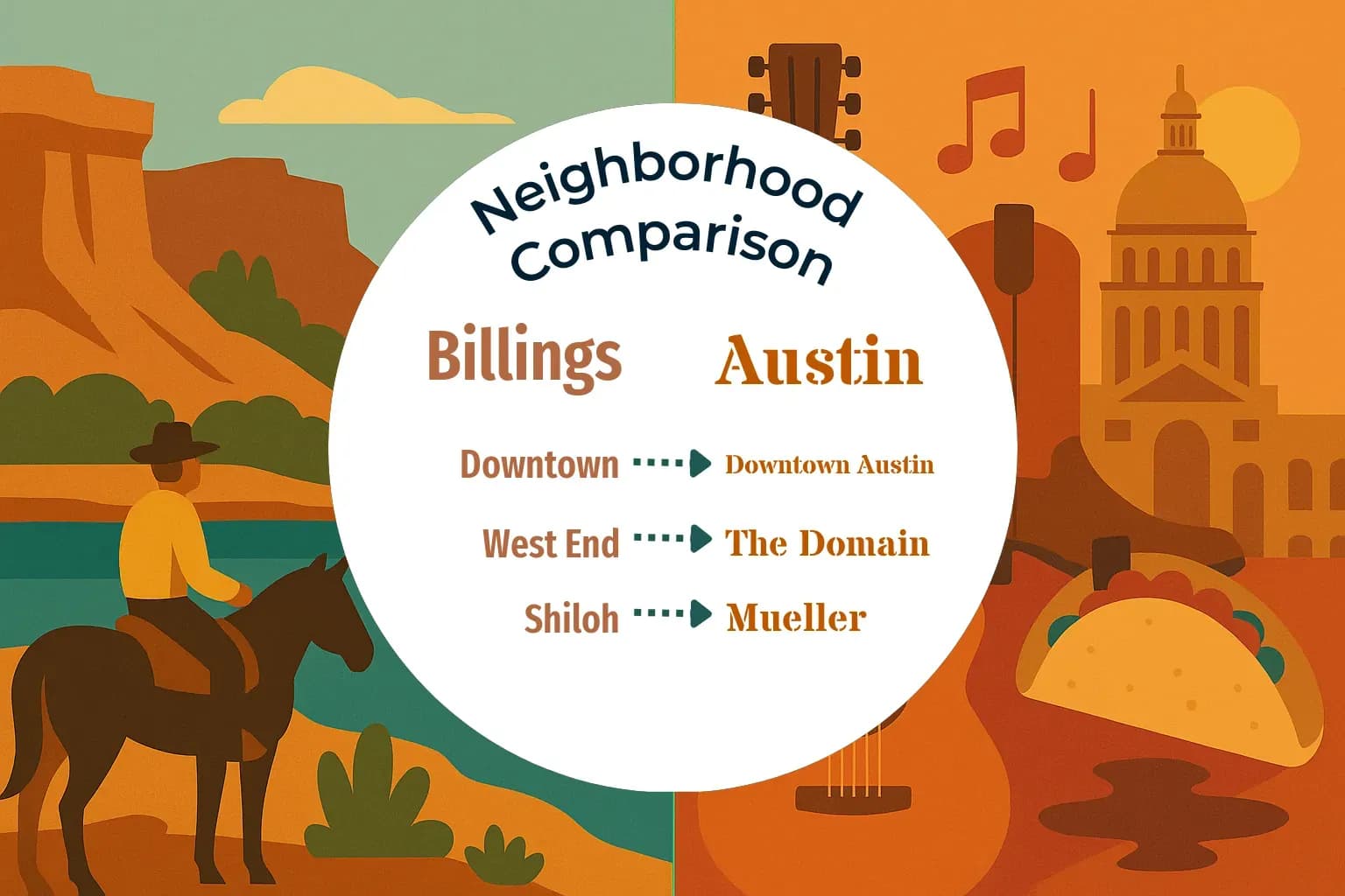 Billings vs Austin Neighborhood Comparison