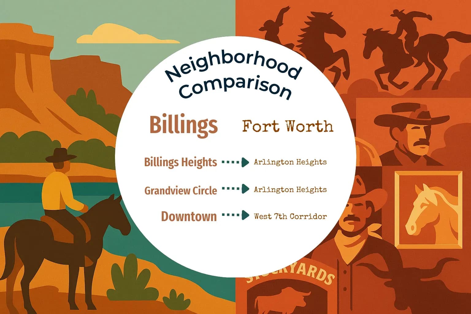 Billings vs Fort Worth Neighborhood Comparison