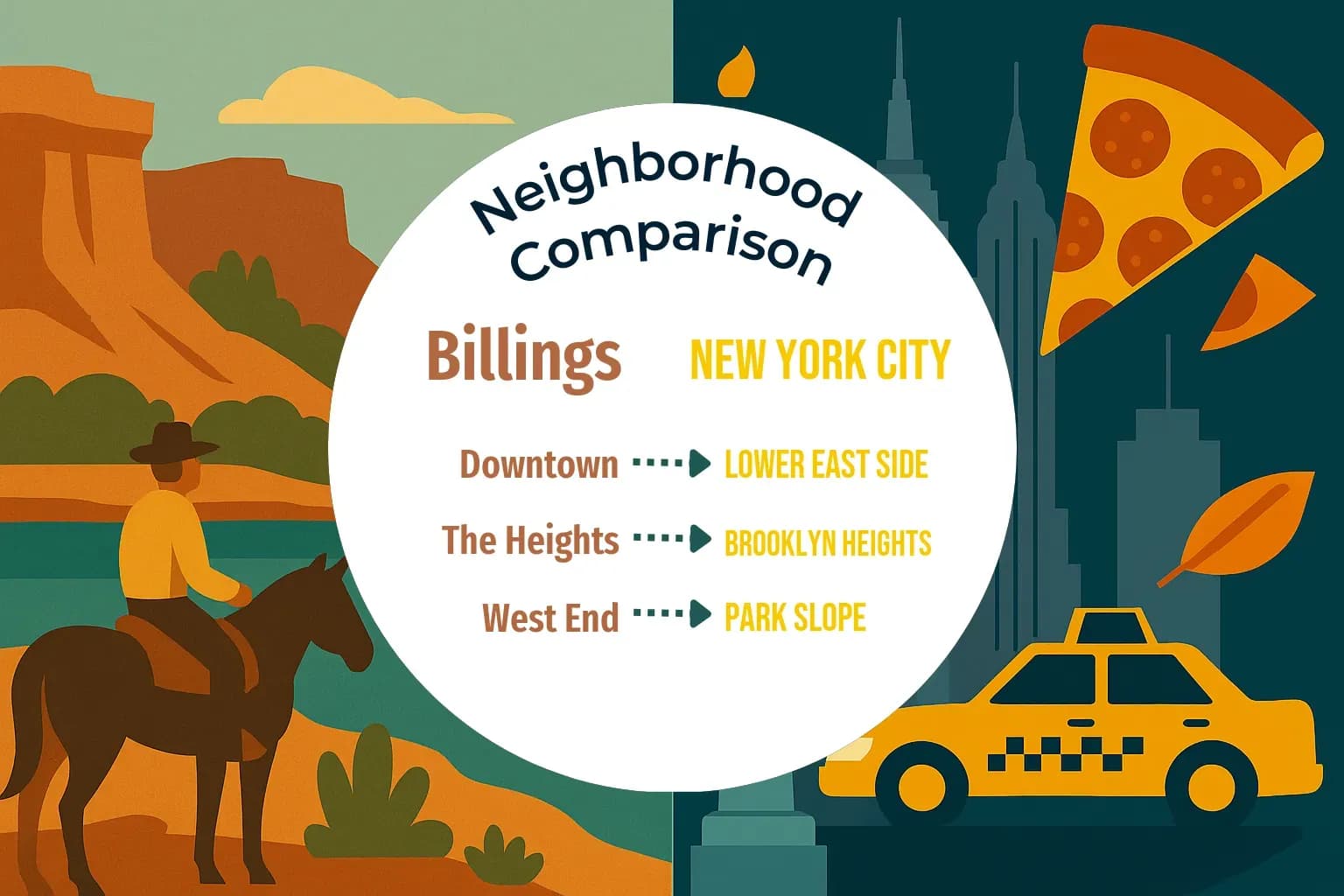 Billings vs New York City Neighborhood Comparison