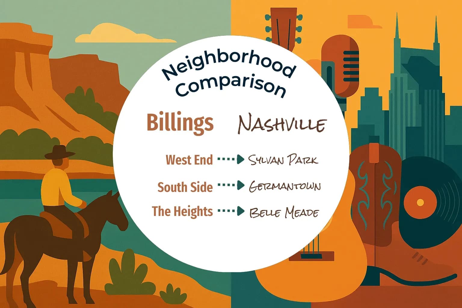 Billings vs Nashville Neighborhood Comparison