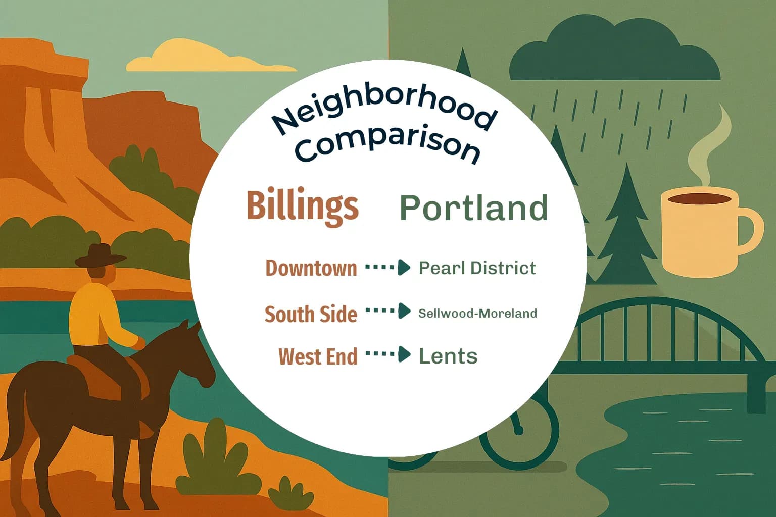 Billings vs Portland Neighborhood Comparison