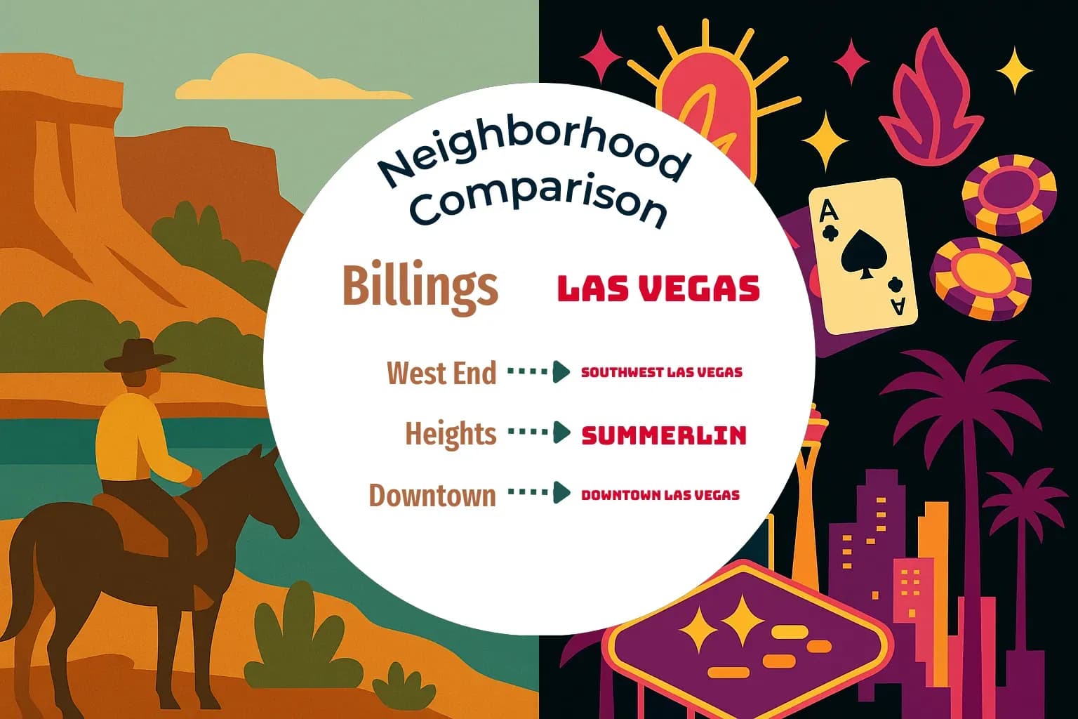 Billings vs Las Vegas Neighborhood Comparison