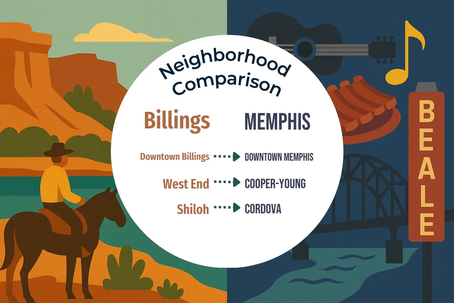 Billings vs Memphis Neighborhood Comparison