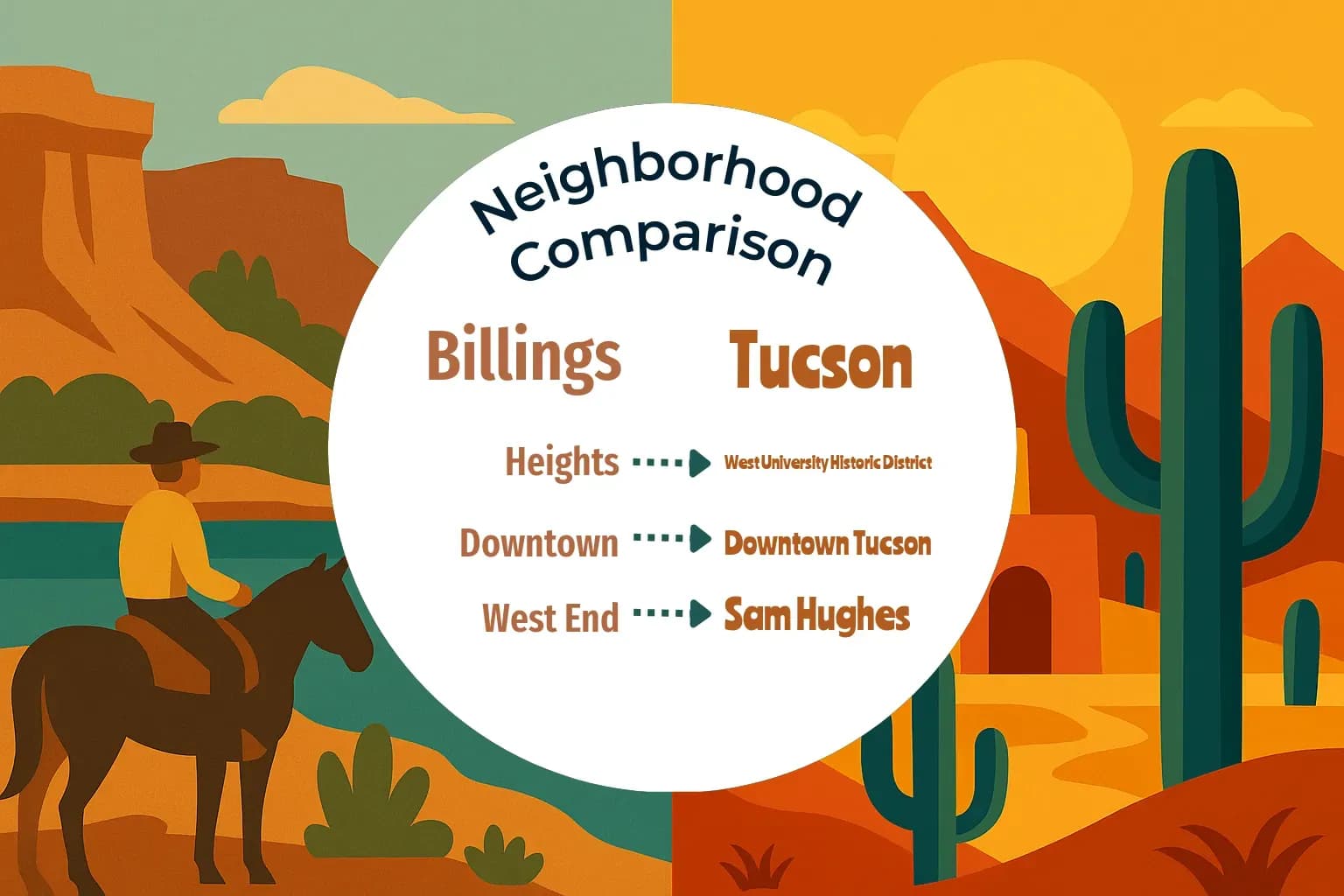 Billings vs Tucson Neighborhood Comparison