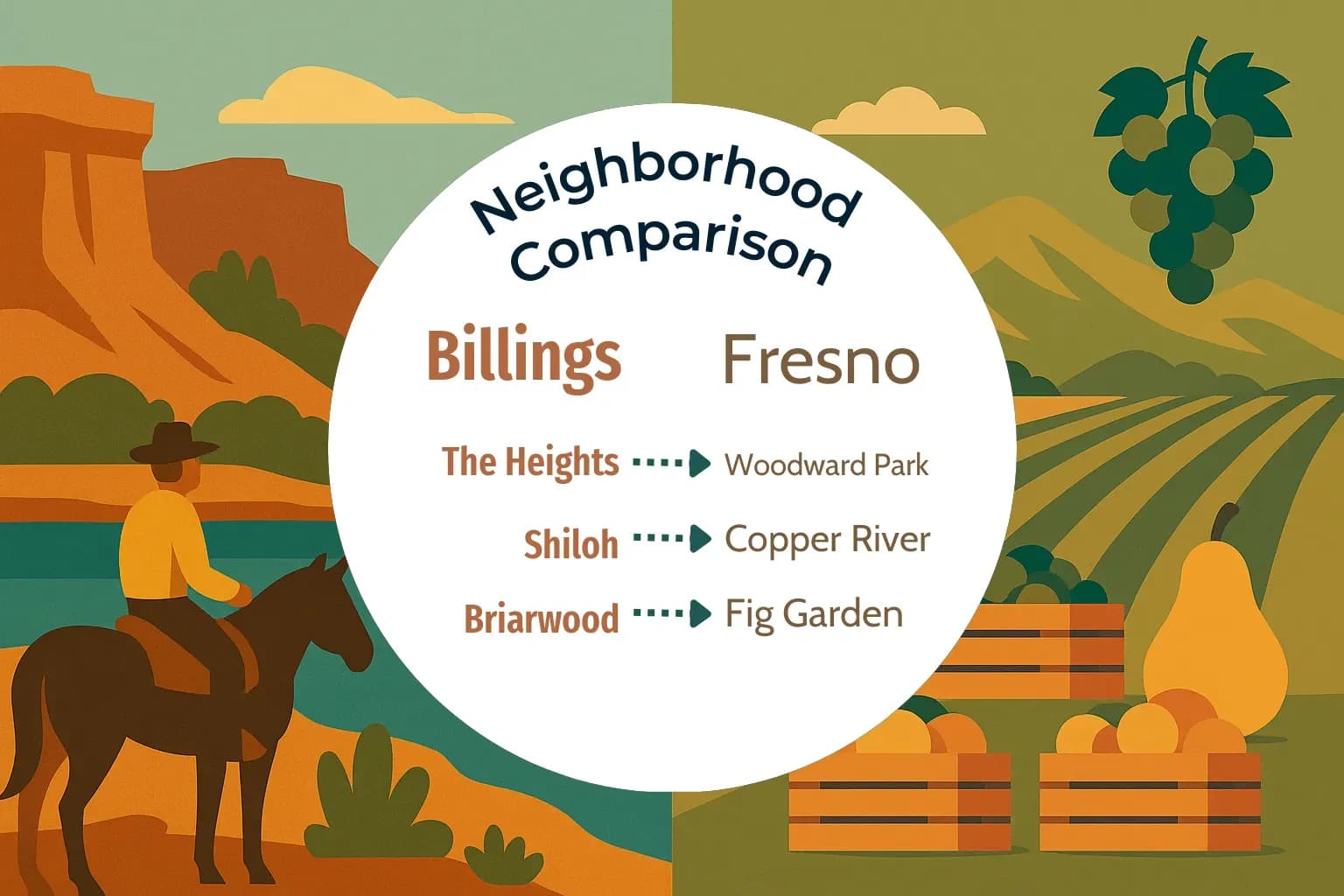 Billings vs Fresno Neighborhood Comparison