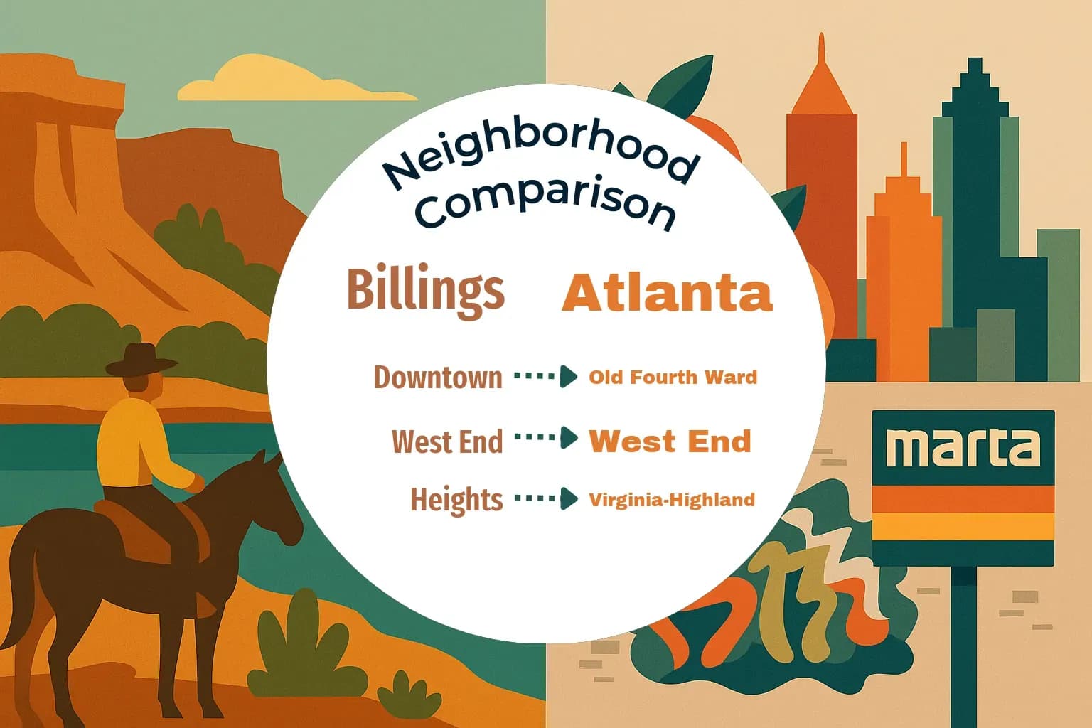 Billings vs Atlanta Neighborhood Comparison