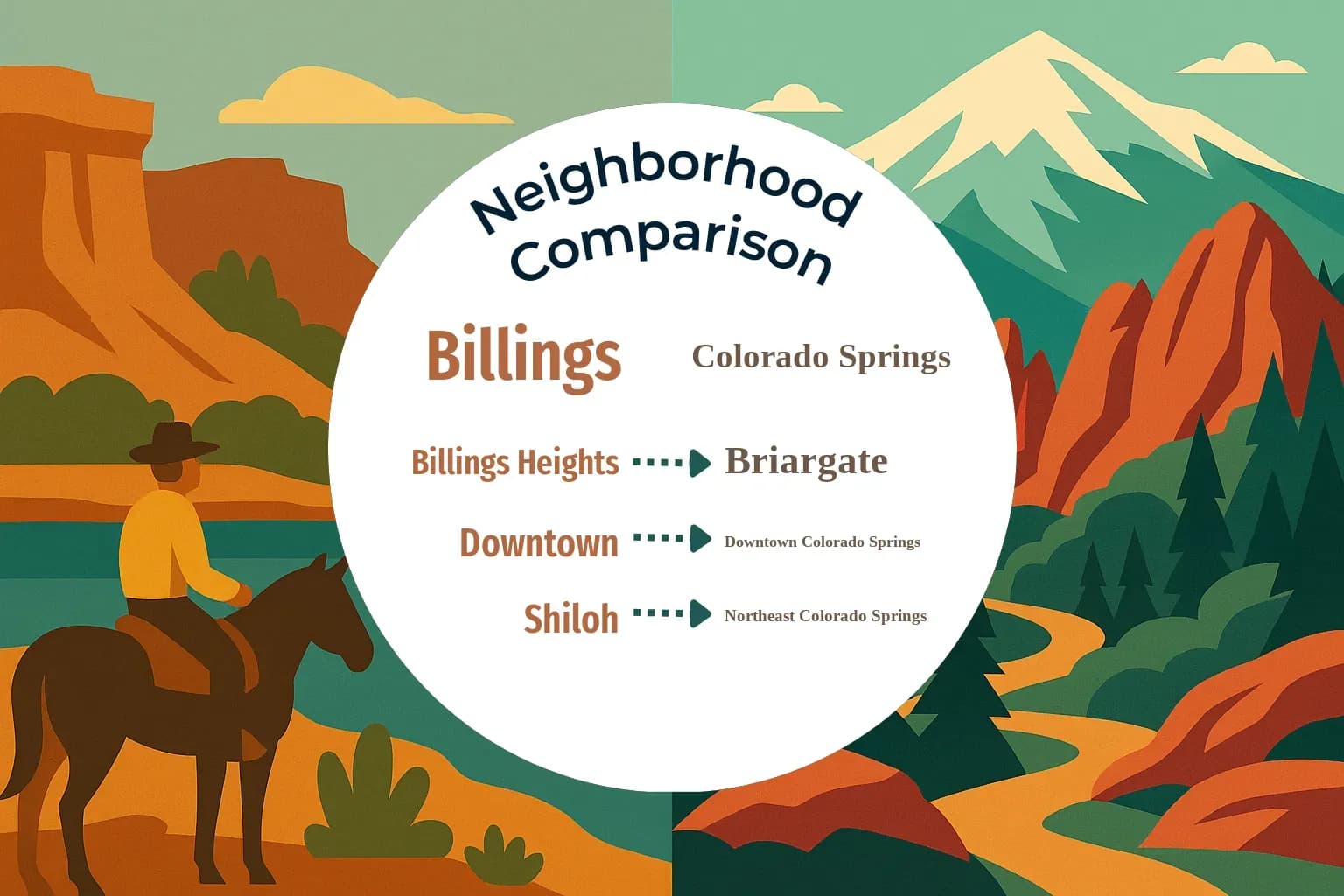 Billings vs Colorado Springs Neighborhood Comparison