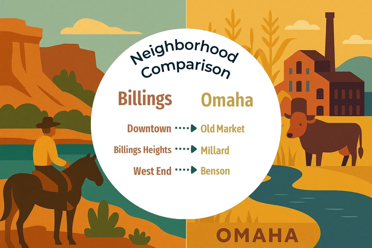 Billings vs Omaha Neighborhood Comparison