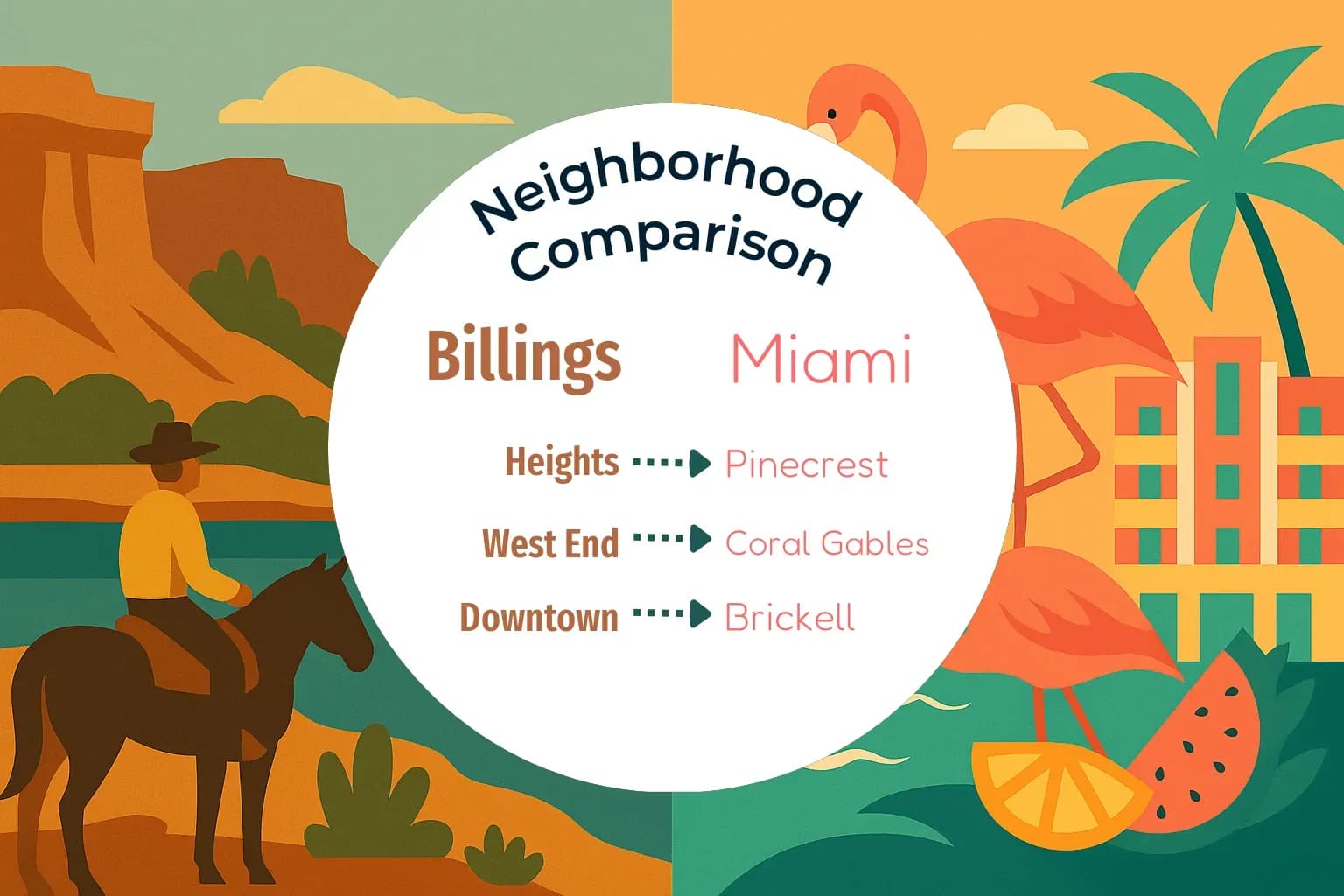 Billings vs Miami Neighborhood Comparison
