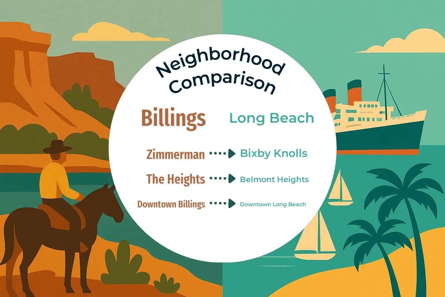 Billings vs Long Beach Neighborhood Comparison