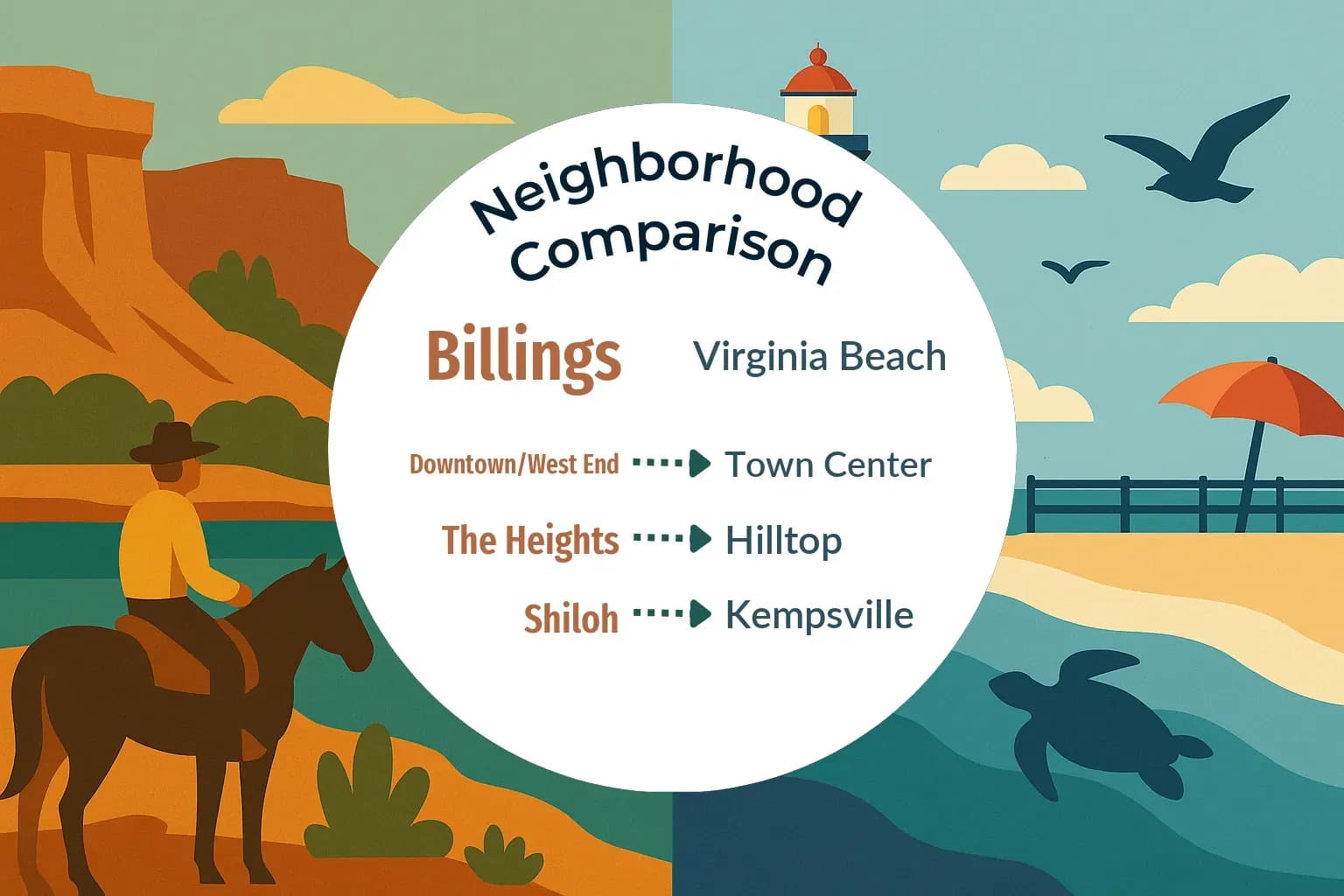 Billings vs Virginia Beach Neighborhood Comparison