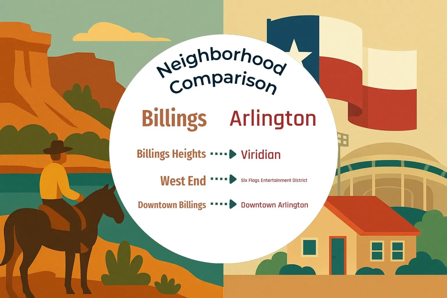 Billings vs Arlington Neighborhood Comparison