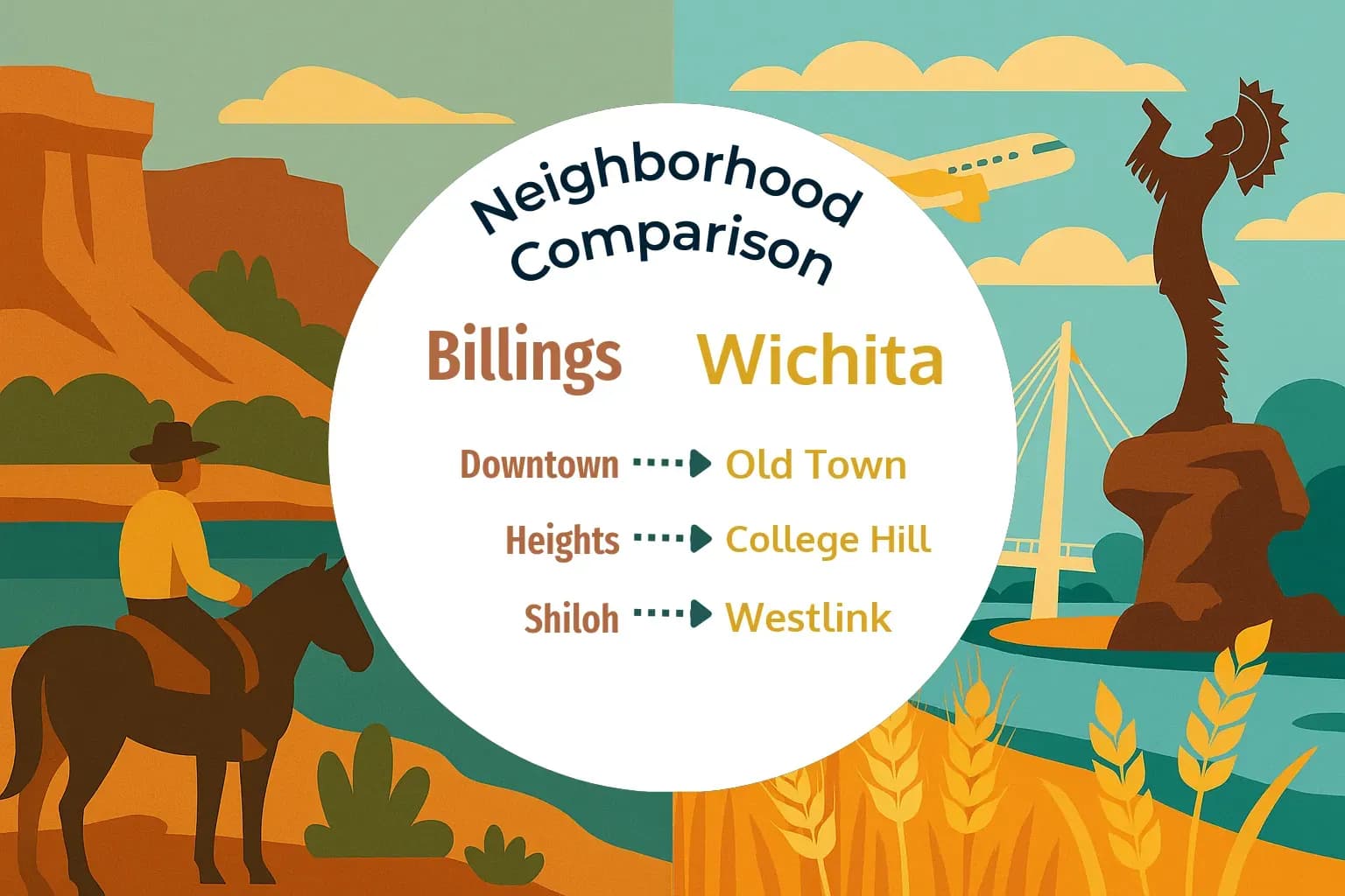 Billings vs Wichita Neighborhood Comparison