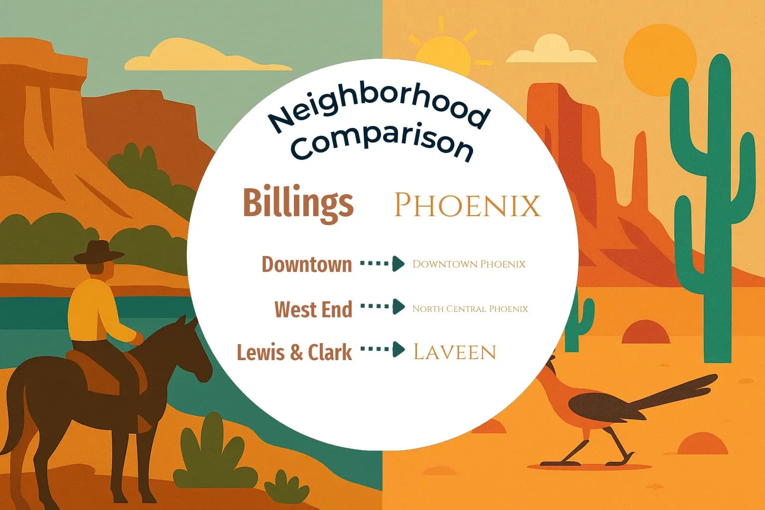 Billings vs Phoenix Neighborhood Comparison