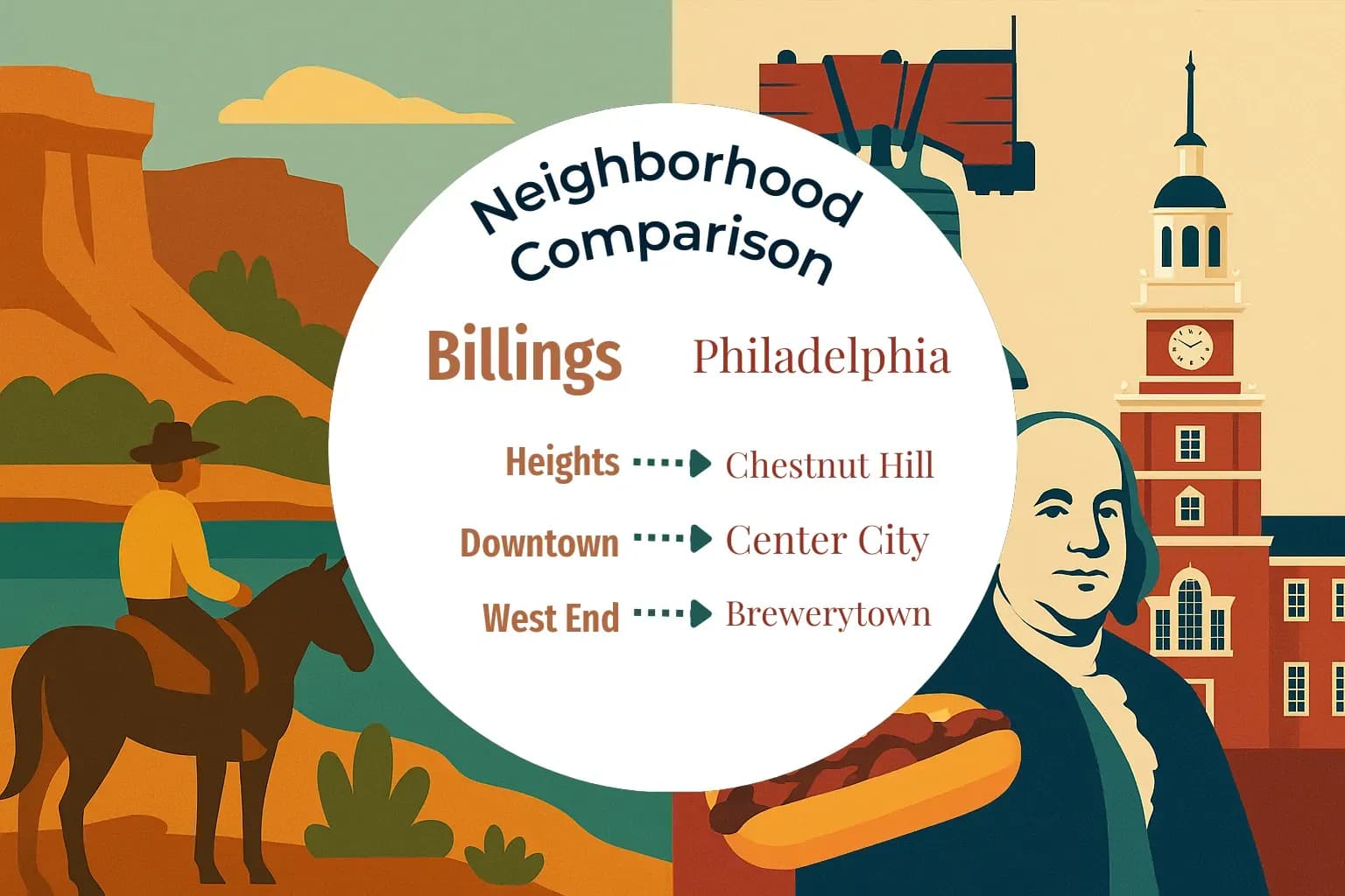 Billings vs Philadelphia Neighborhood Comparison