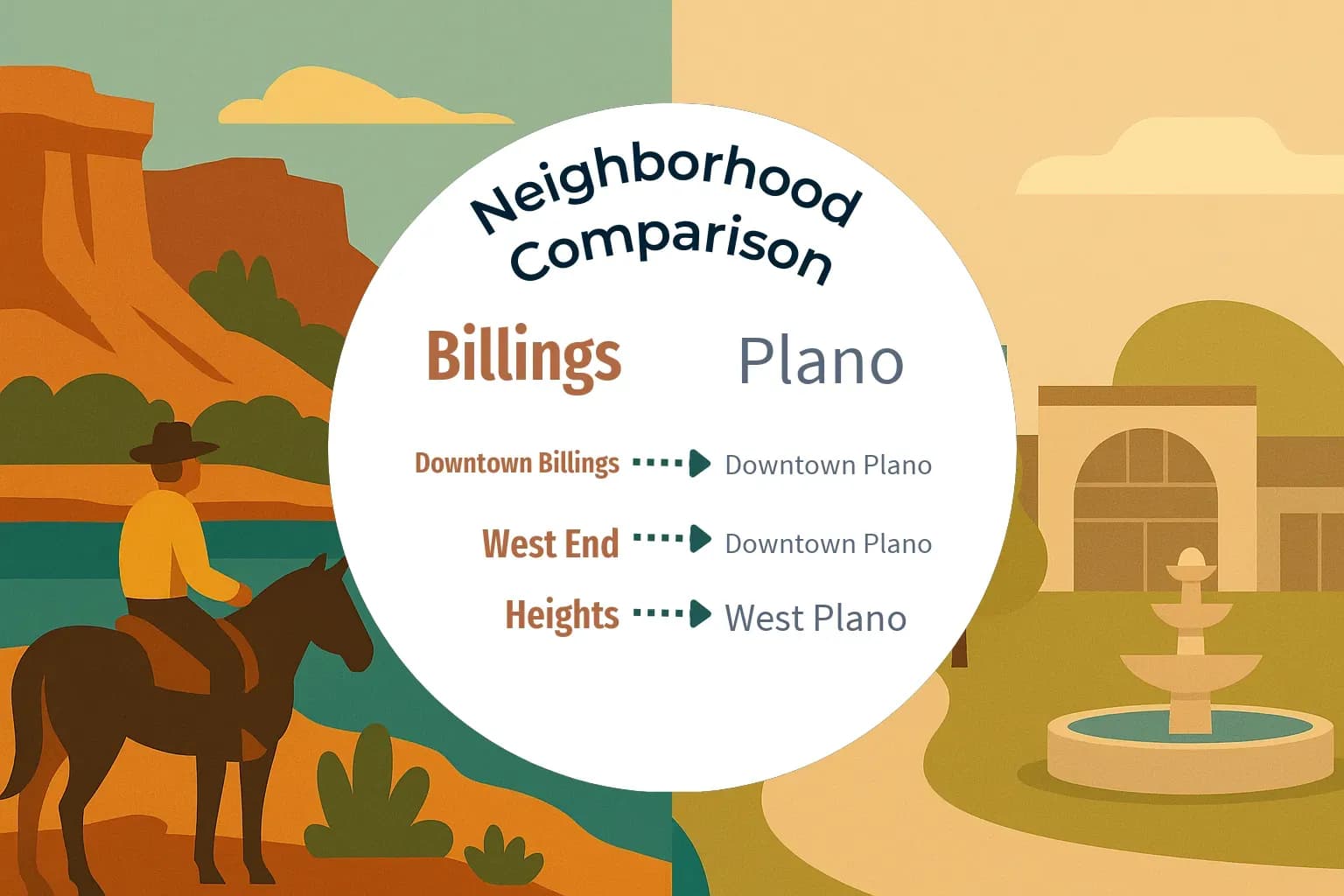 Billings vs Plano Neighborhood Comparison