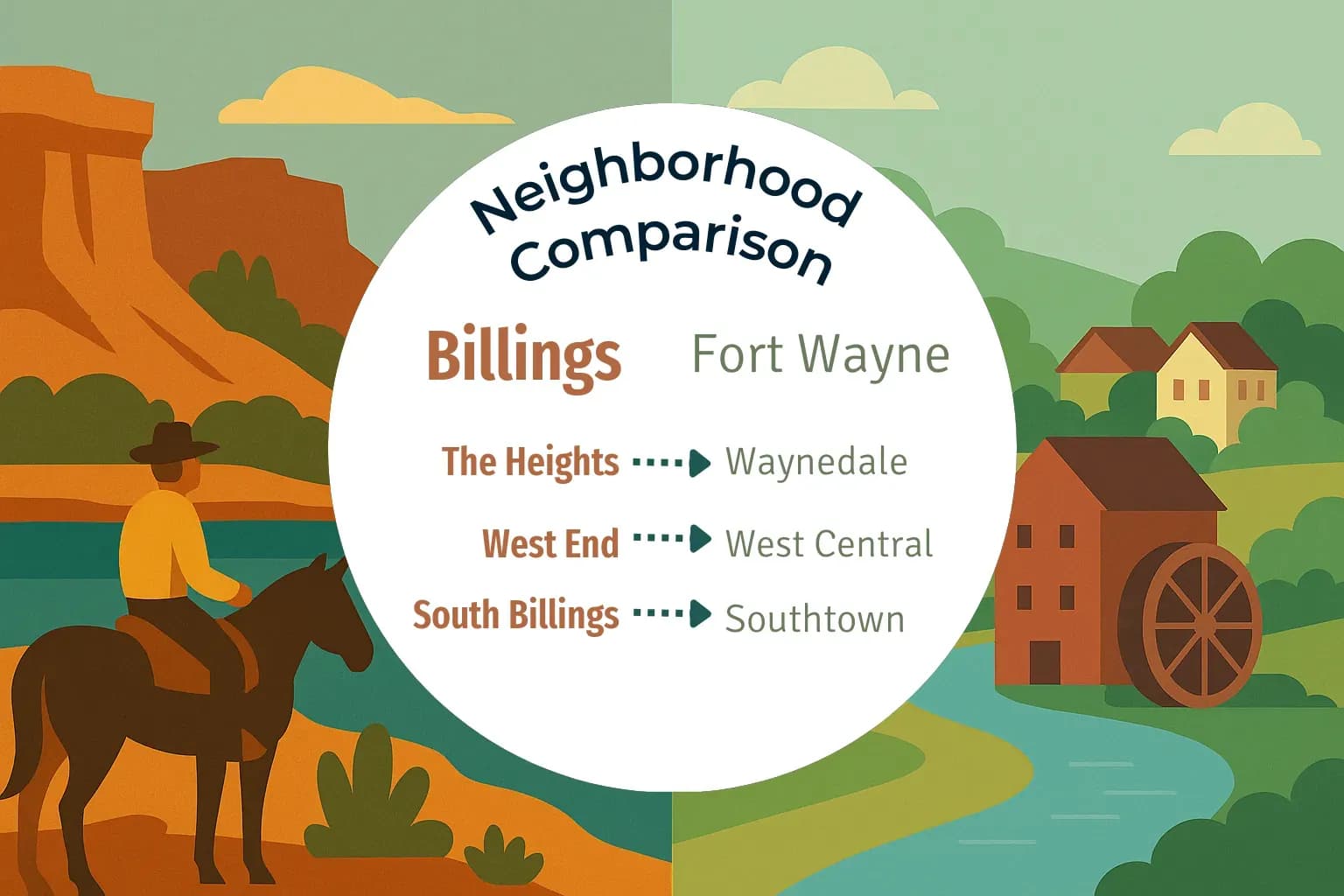 Billings vs Fort Wayne Neighborhood Comparison