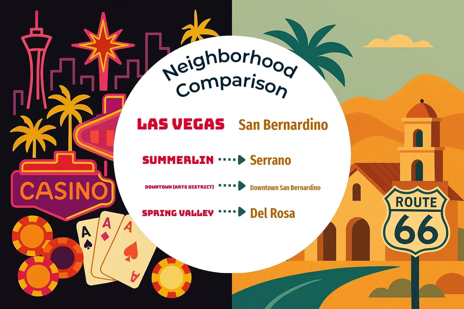 Las Vegas vs San Bernardino Neighborhood Comparison