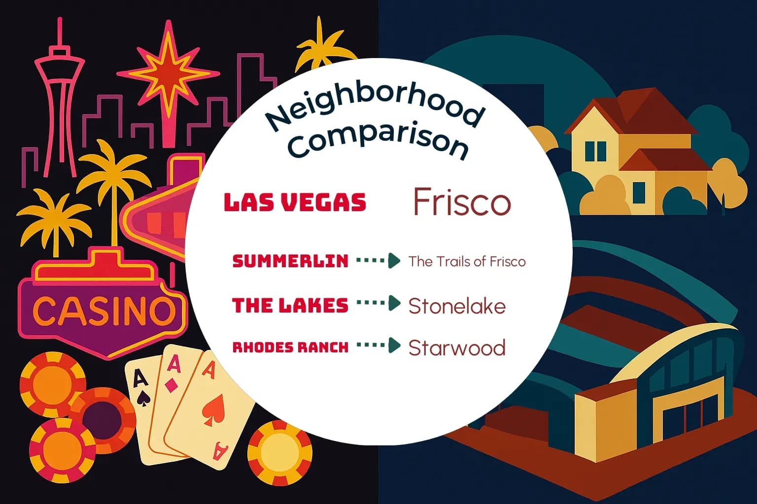 Las Vegas vs Frisco Neighborhood Comparison