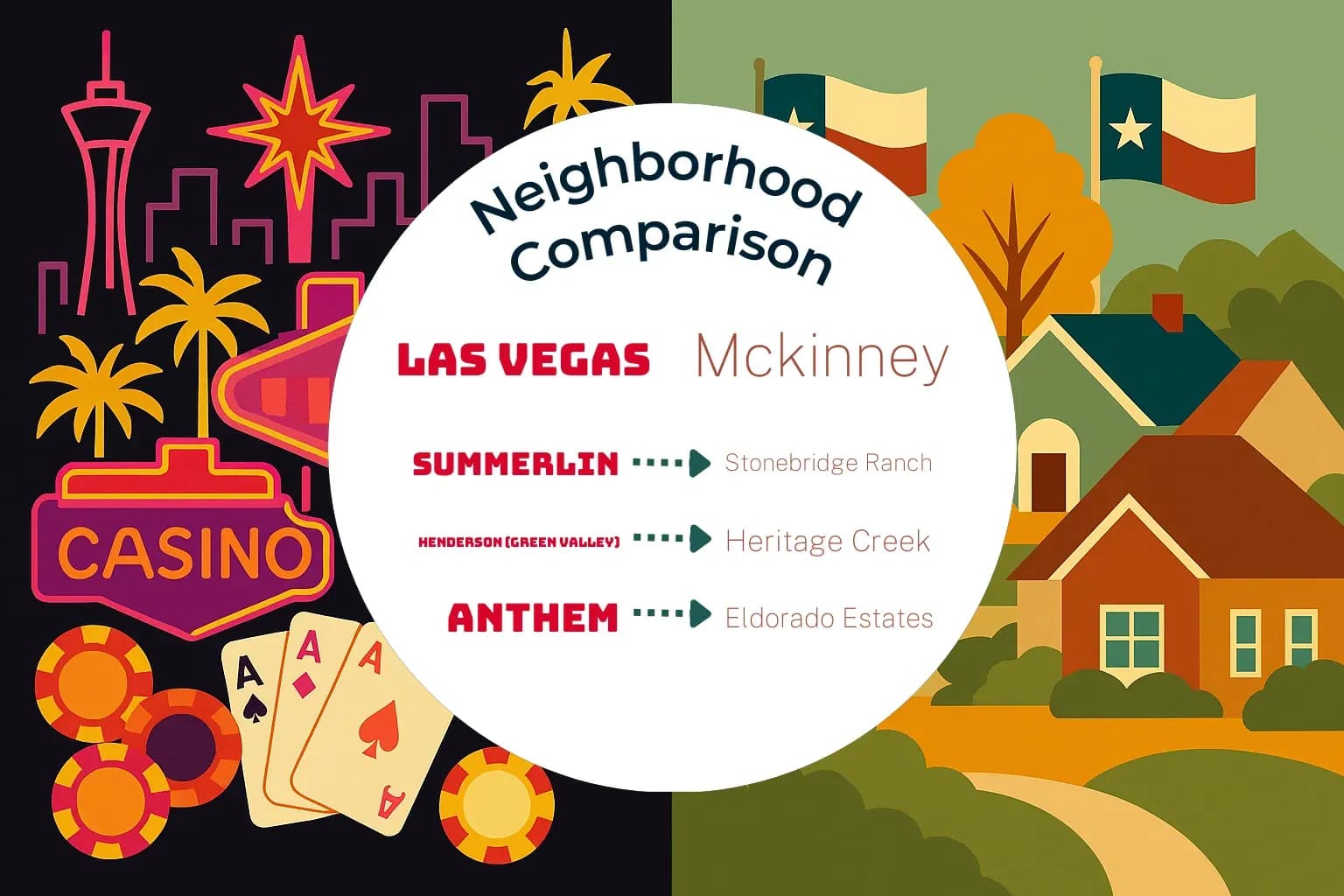 Las Vegas vs Mckinney Neighborhood Comparison