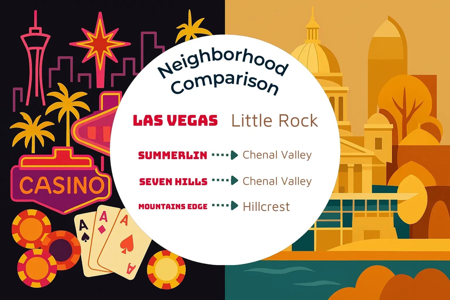 Las Vegas vs Little Rock Neighborhood Comparison