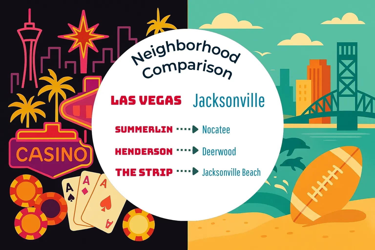 Las Vegas vs Jacksonville Neighborhood Comparison