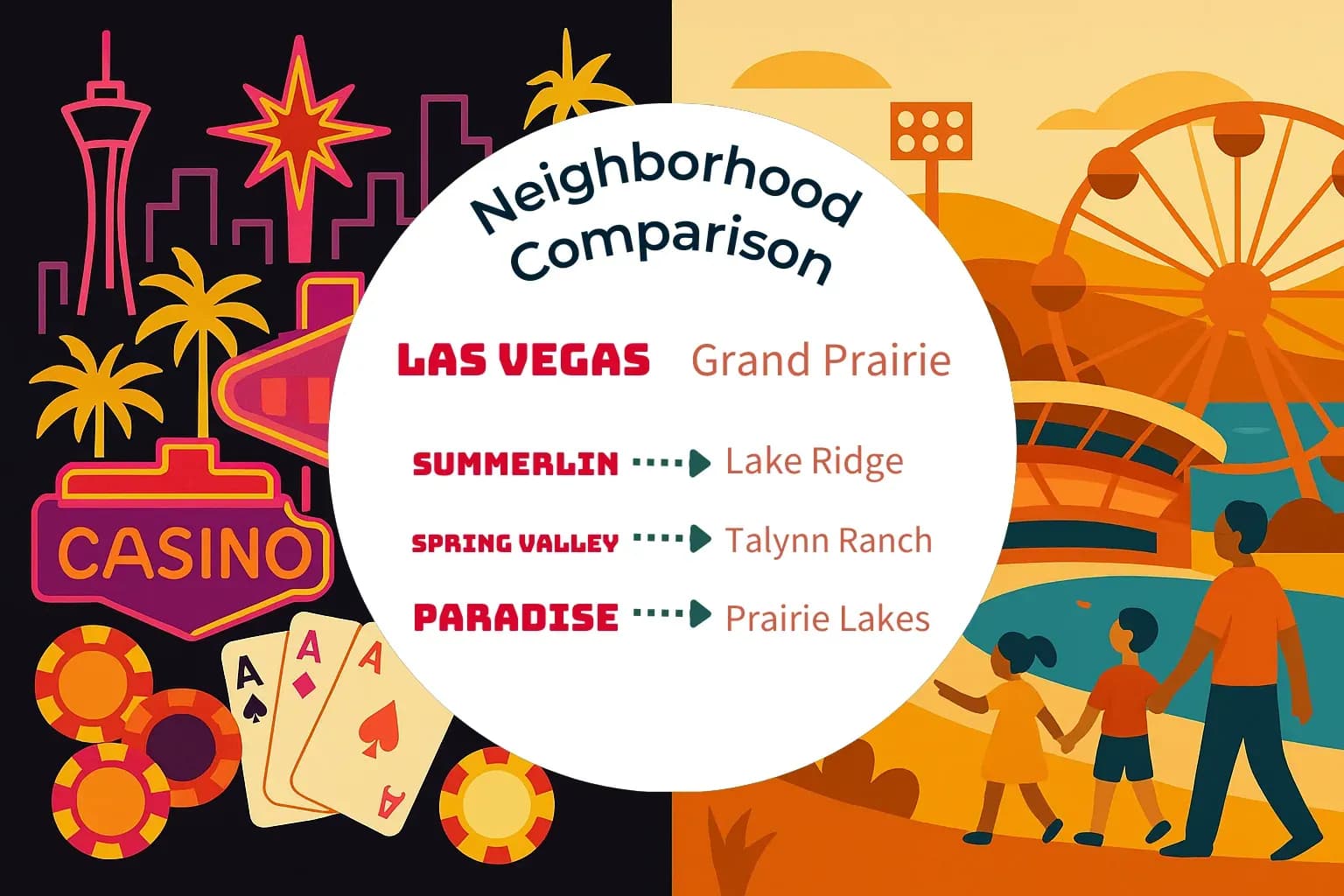 Las Vegas vs Grand Prairie Neighborhood Comparison