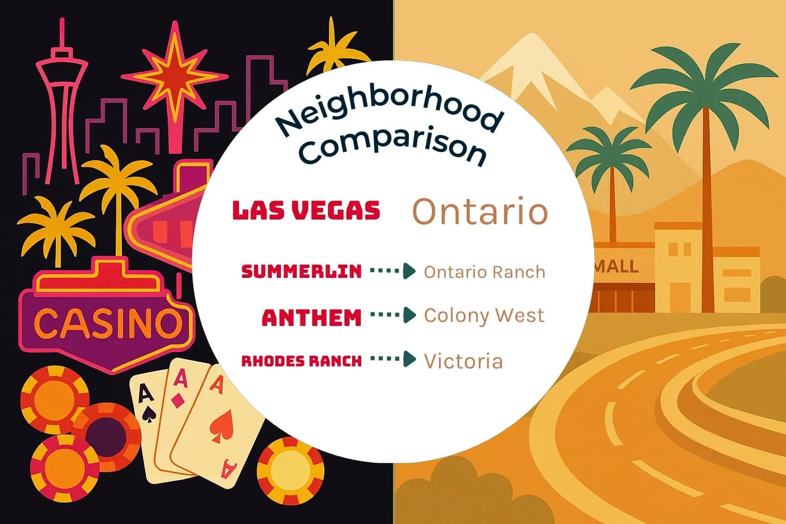 Las Vegas vs Ontario Neighborhood Comparison
