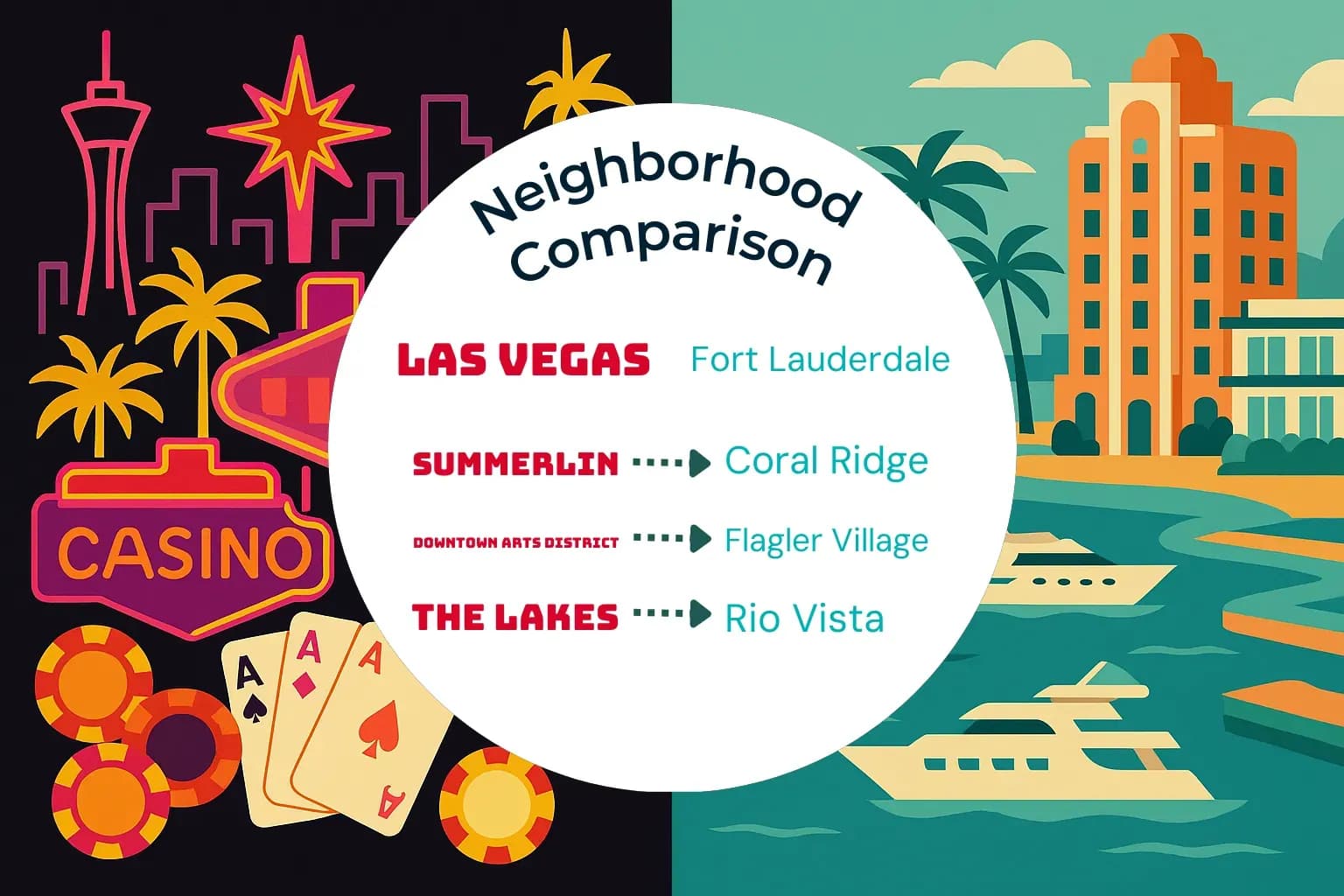 Las Vegas vs Fort Lauderdale Neighborhood Comparison