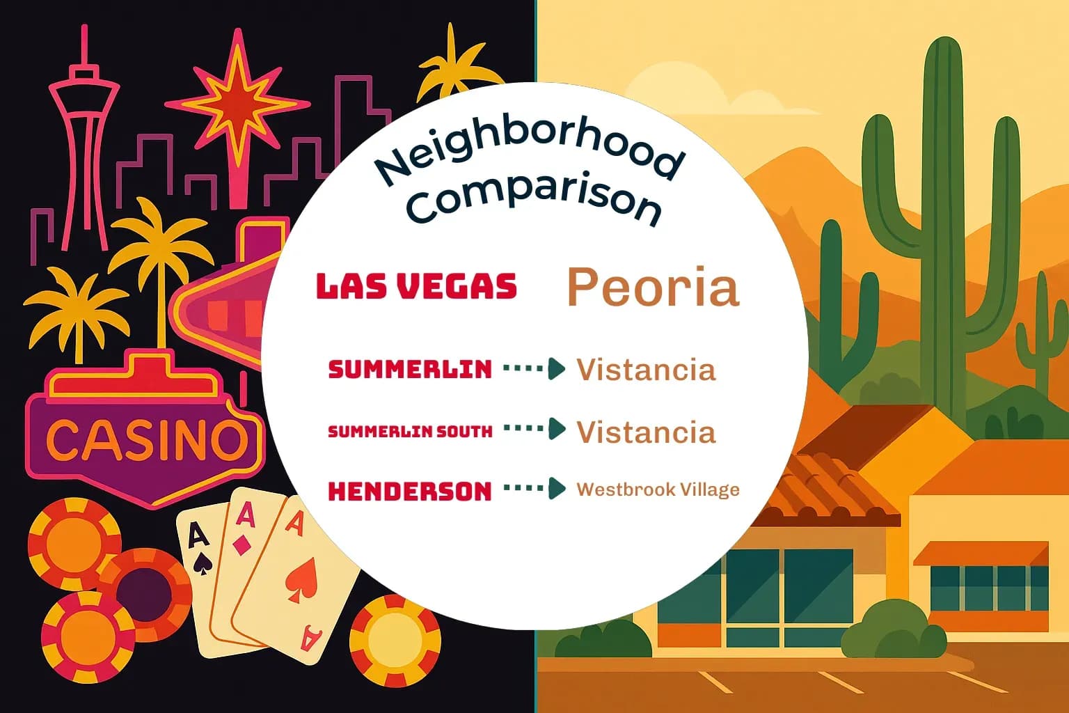Las Vegas vs Peoria Neighborhood Comparison