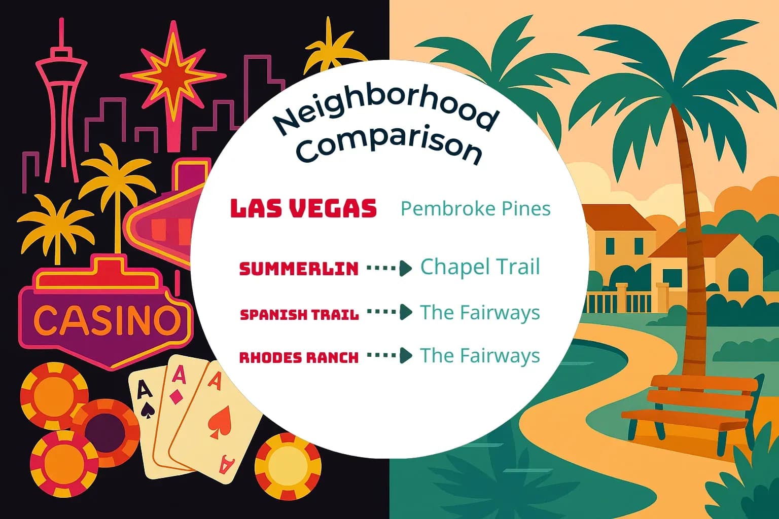 Las Vegas vs Pembroke Pines Neighborhood Comparison
