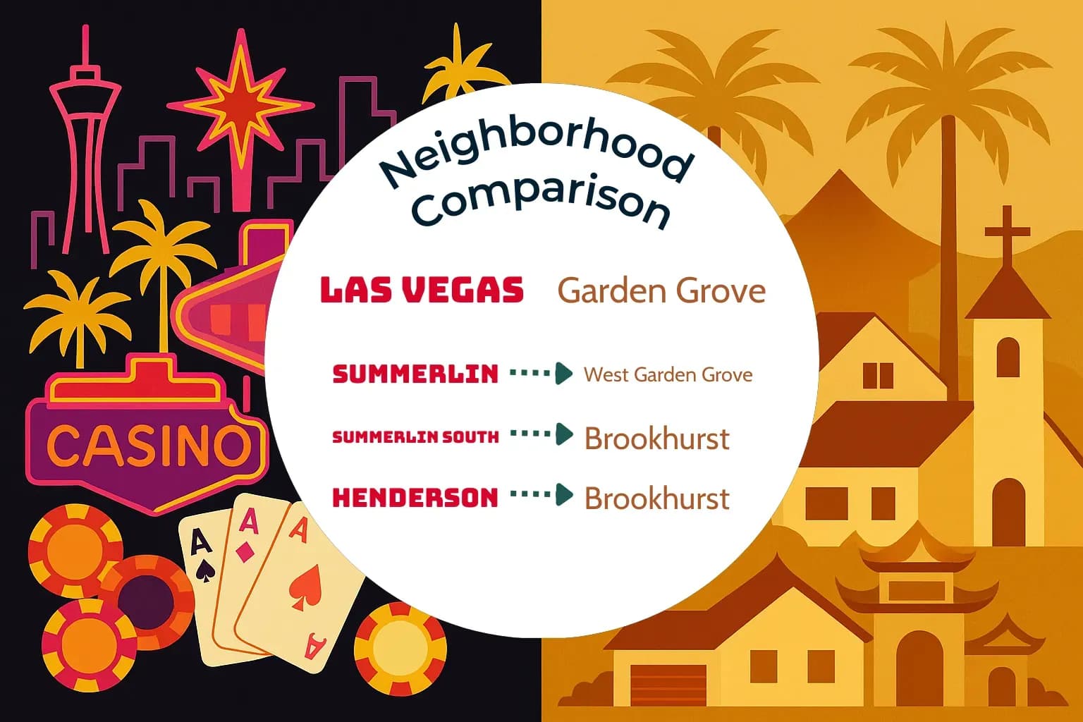 Las Vegas vs Garden Grove Neighborhood Comparison