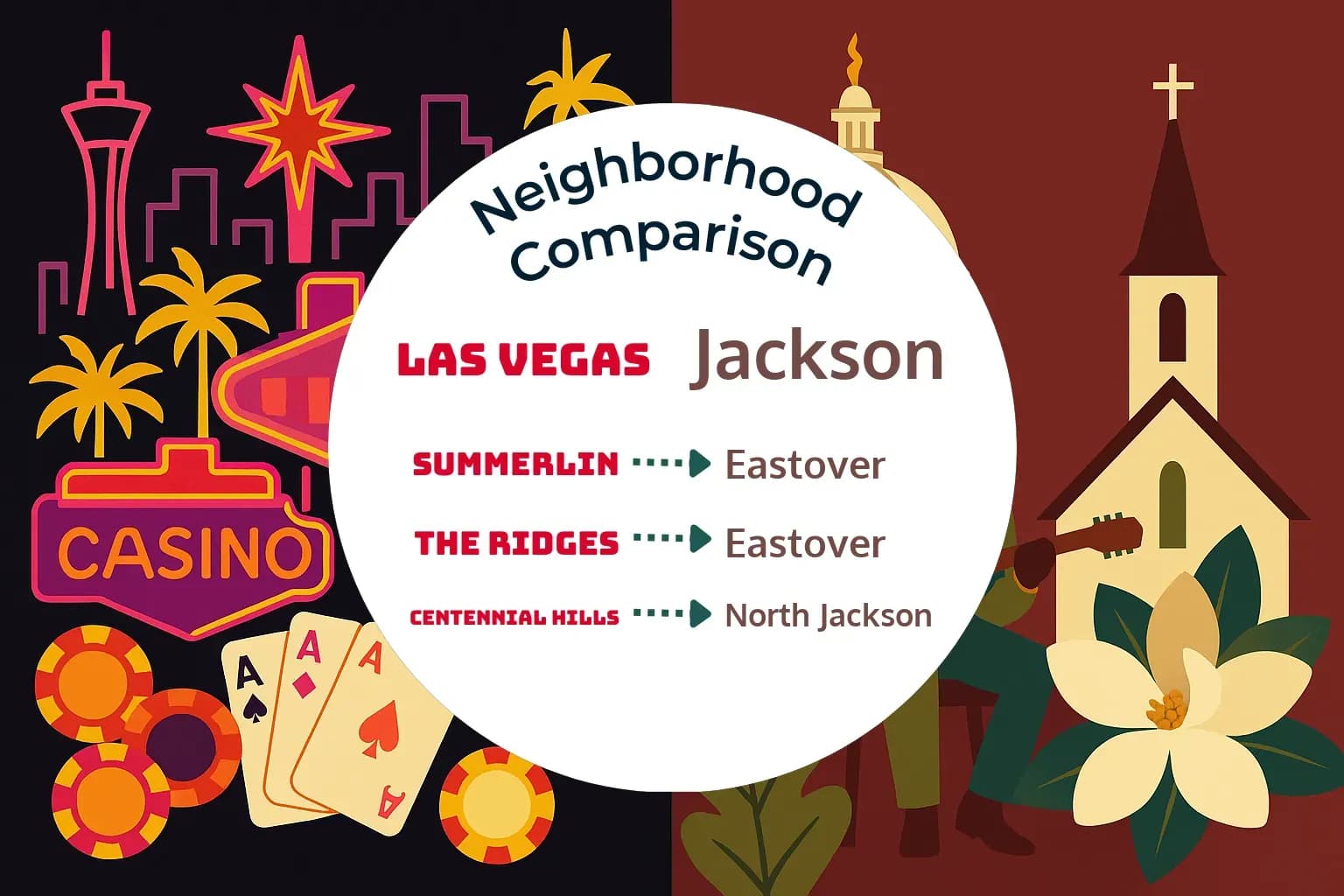 Las Vegas vs Jackson Neighborhood Comparison