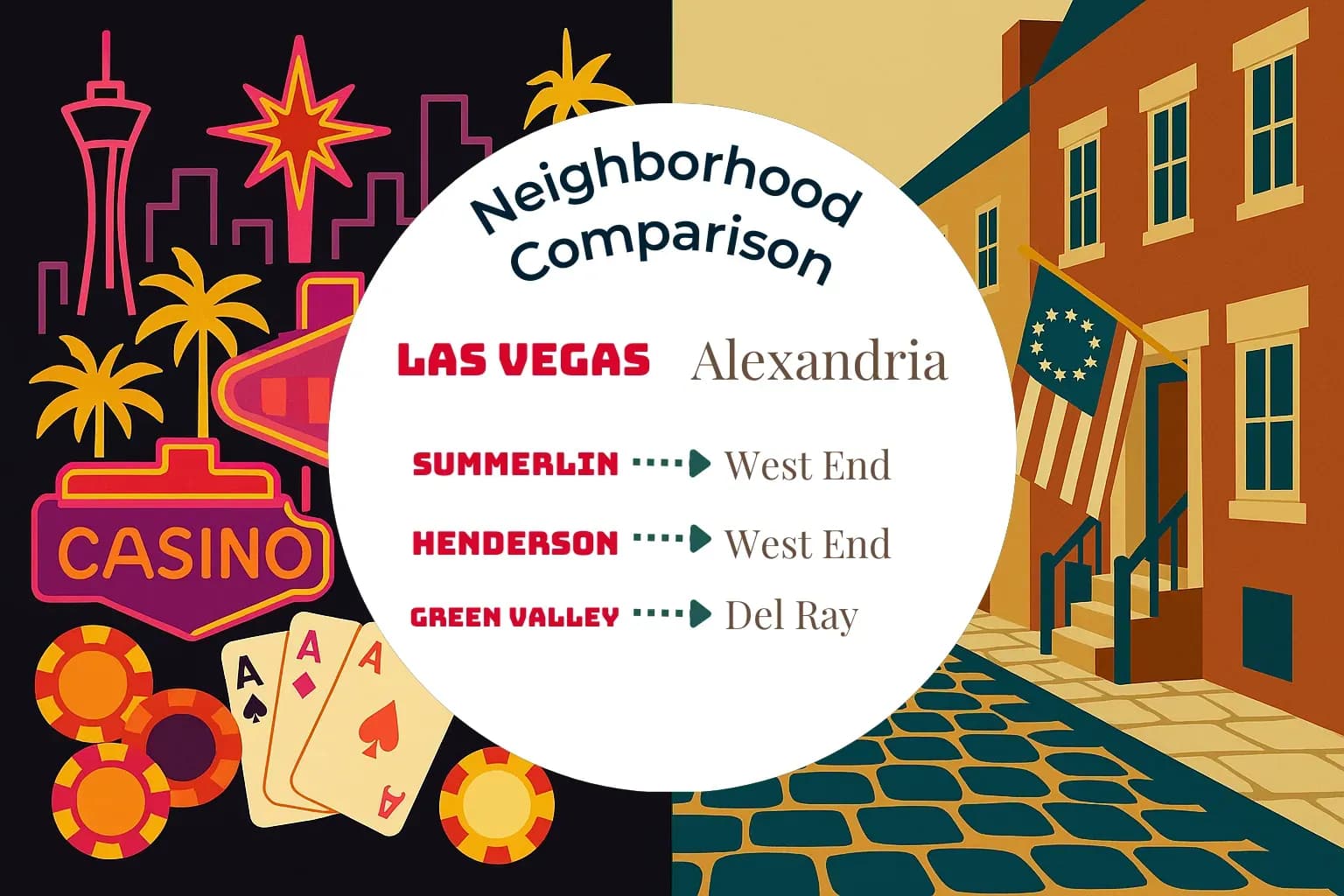 Las Vegas vs Alexandria Neighborhood Comparison