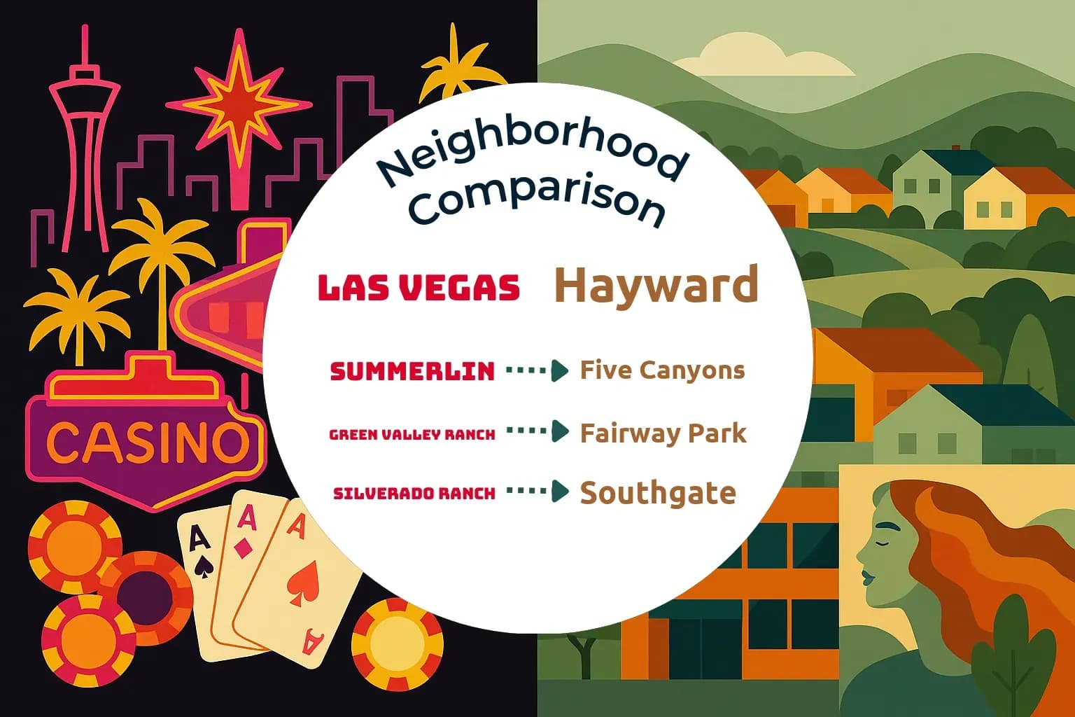 Las Vegas vs Hayward Neighborhood Comparison