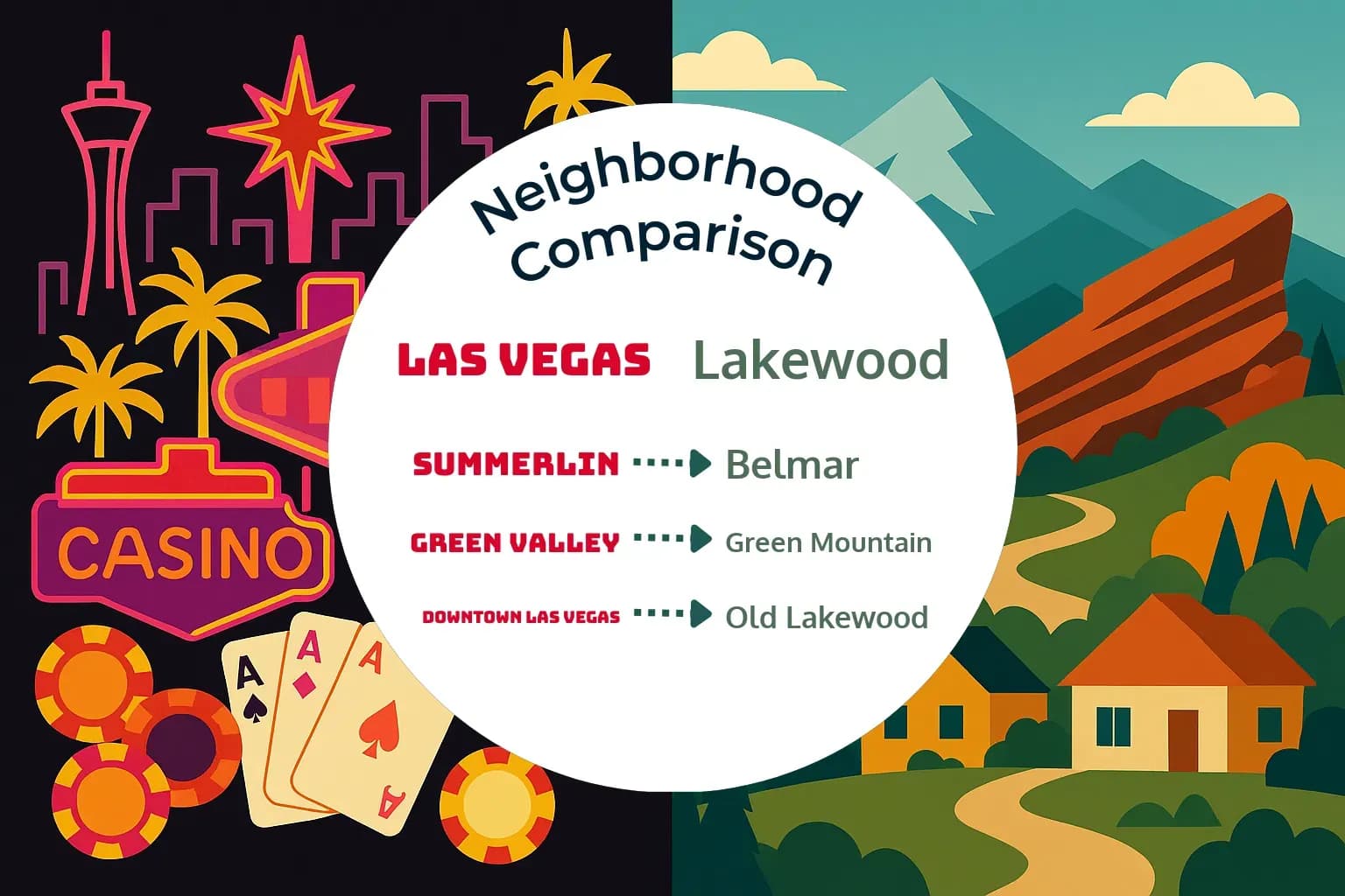 Las Vegas vs Lakewood Neighborhood Comparison