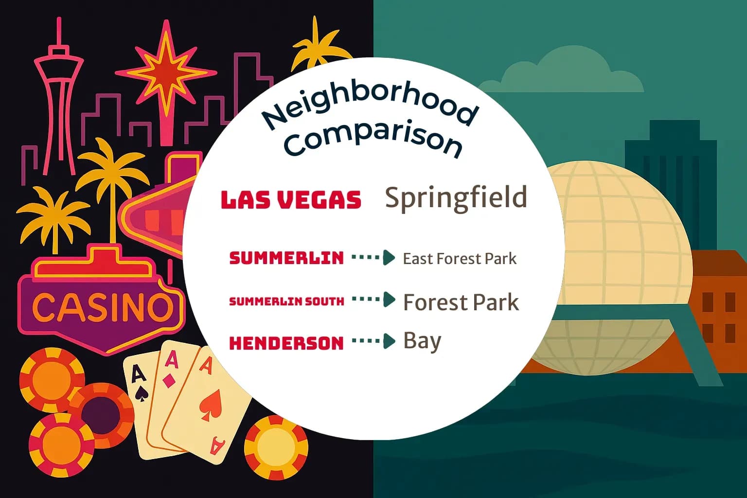 Las Vegas vs Springfield Neighborhood Comparison
