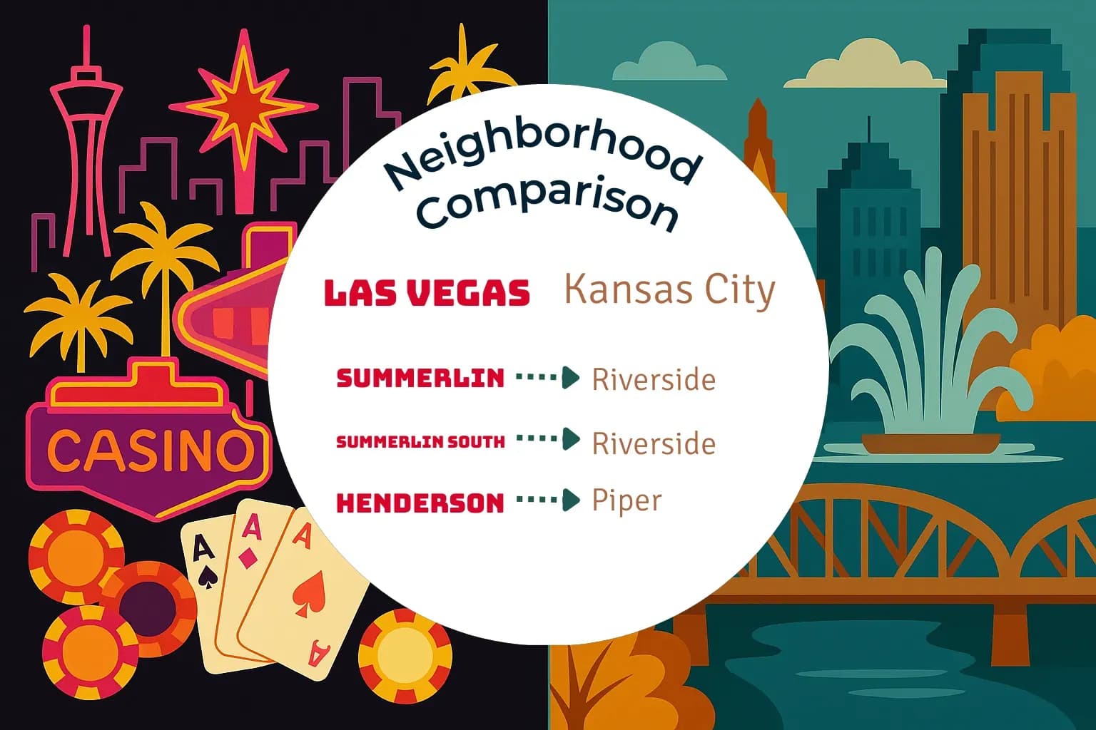 Las Vegas vs Kansas City Neighborhood Comparison