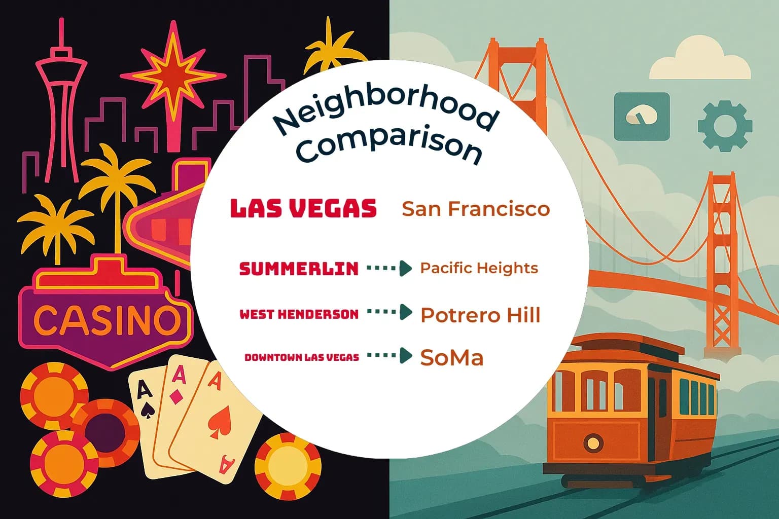 Las Vegas vs San Francisco Neighborhood Comparison