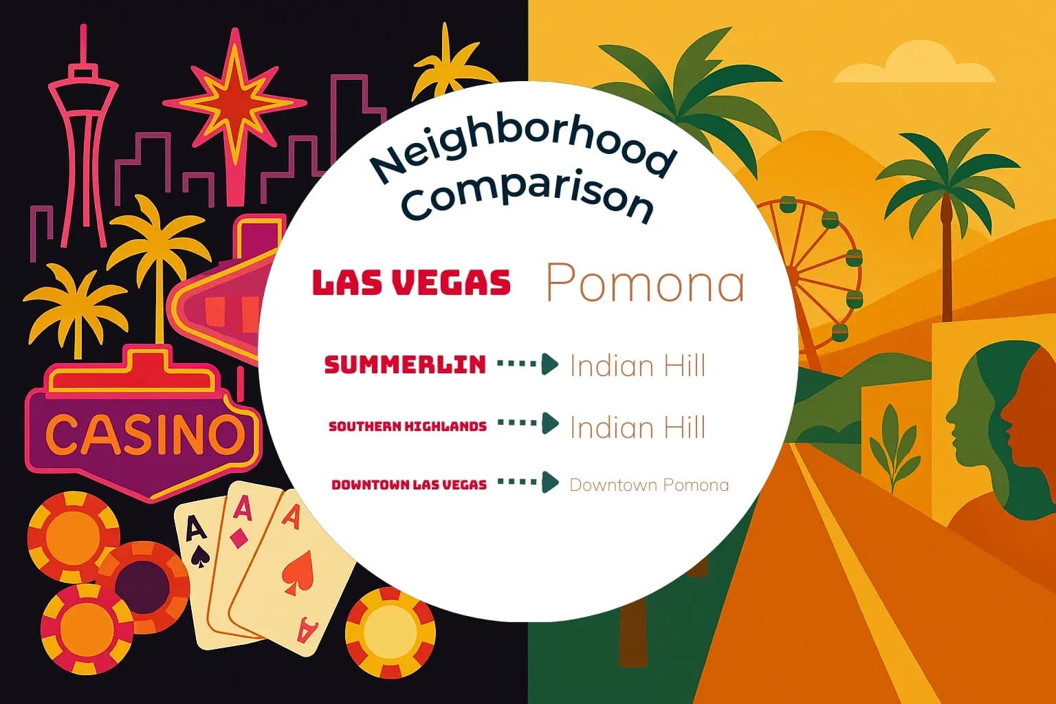 Las Vegas vs Pomona Neighborhood Comparison