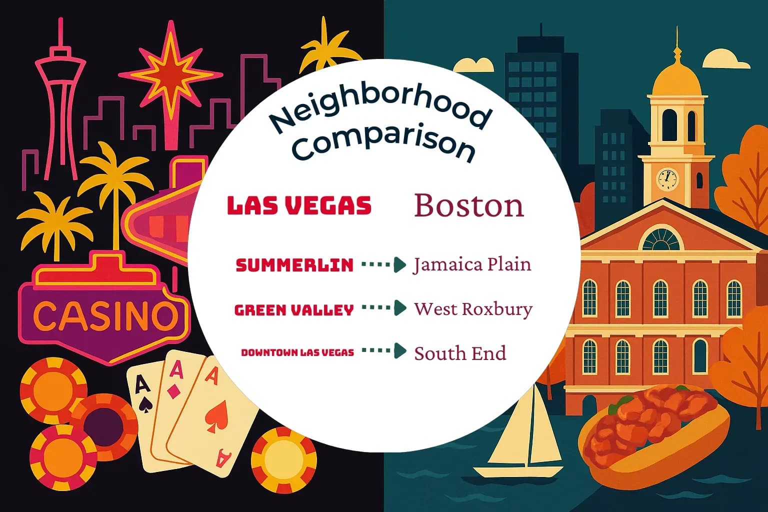 Las Vegas vs Boston Neighborhood Comparison