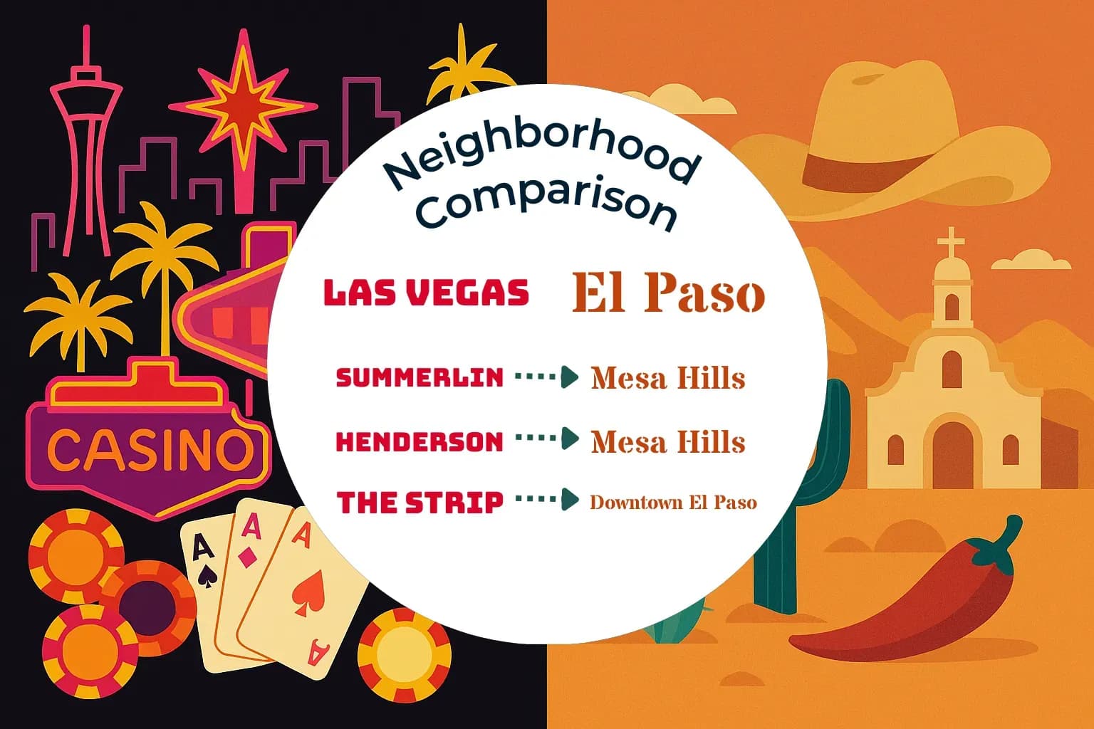Las Vegas vs El Paso Neighborhood Comparison