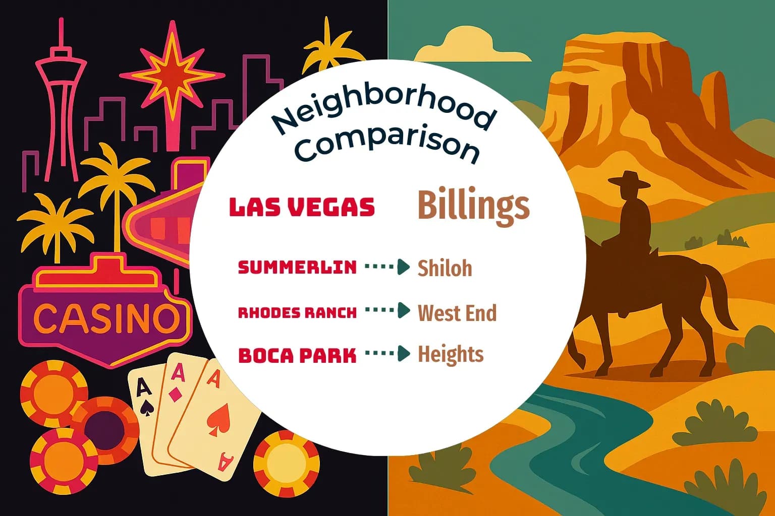 Las Vegas vs Billings Neighborhood Comparison