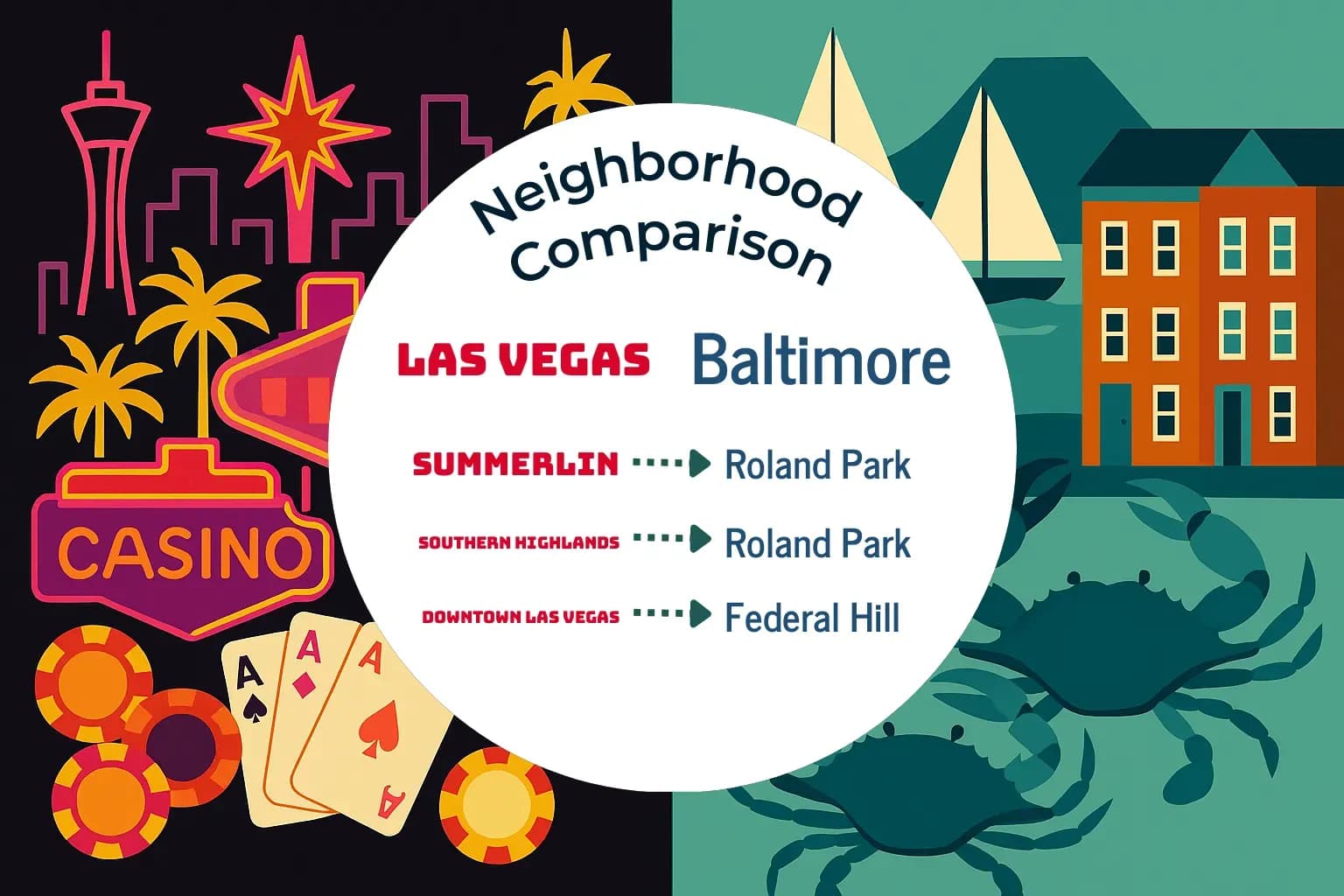 Las Vegas vs Baltimore Neighborhood Comparison
