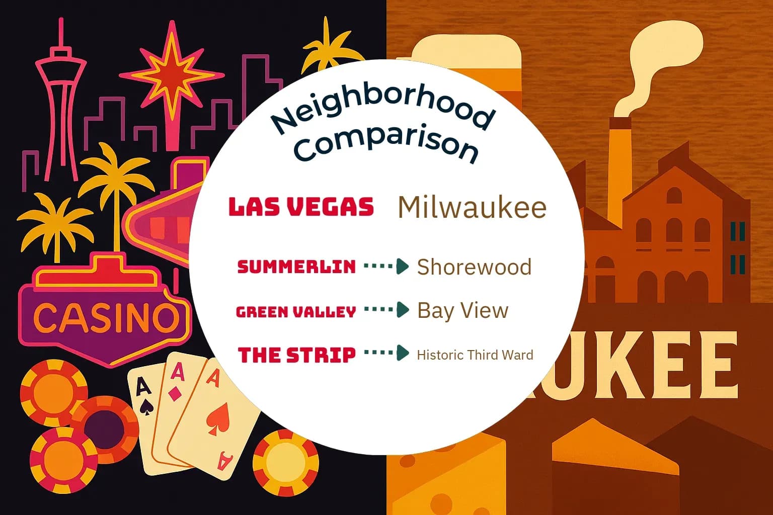 Las Vegas vs Milwaukee Neighborhood Comparison