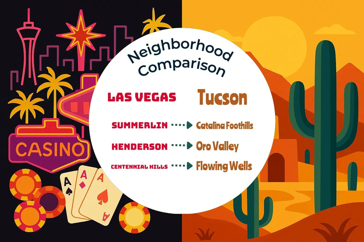Las Vegas vs Tucson Neighborhood Comparison