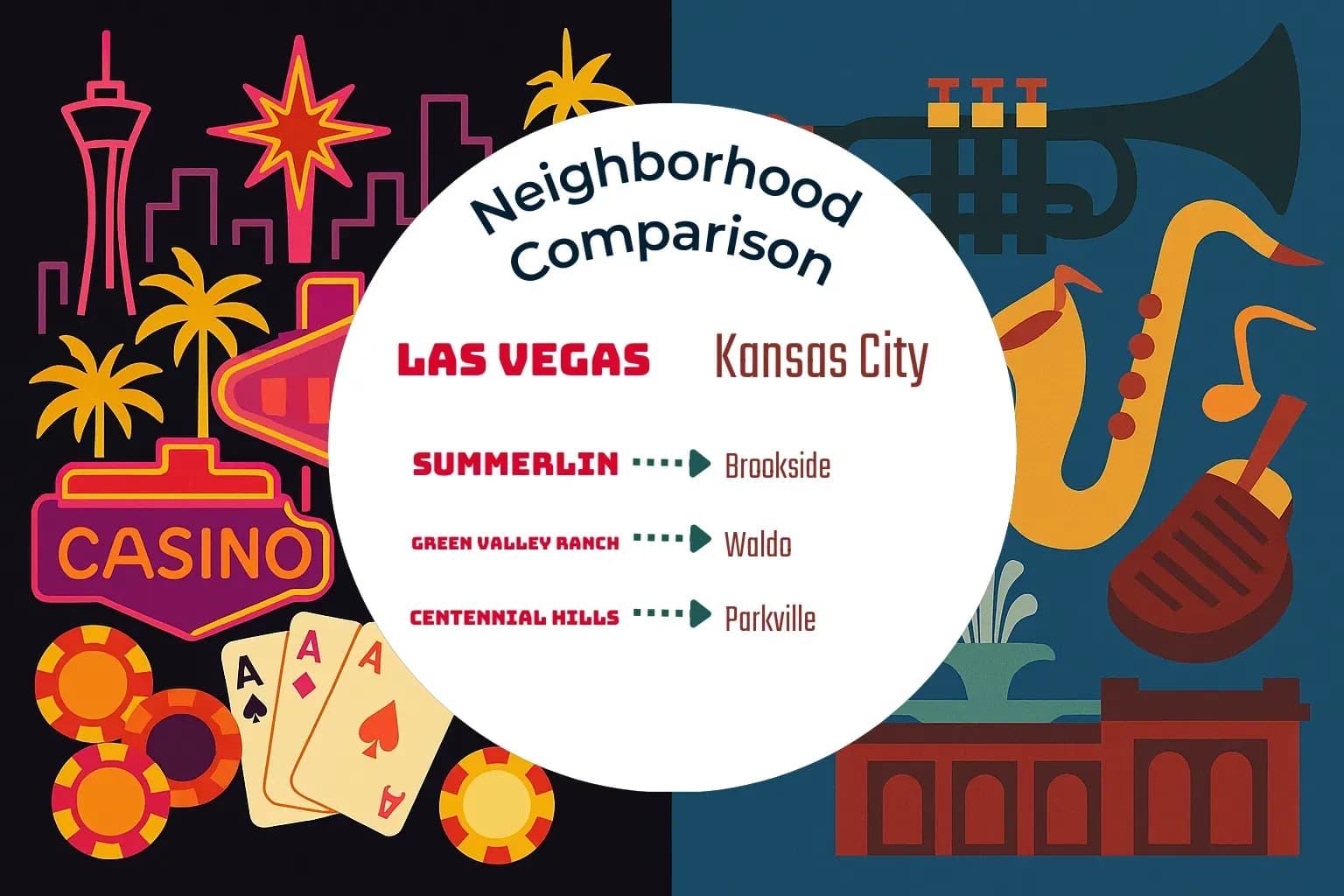 Las Vegas vs Kansas City Neighborhood Comparison