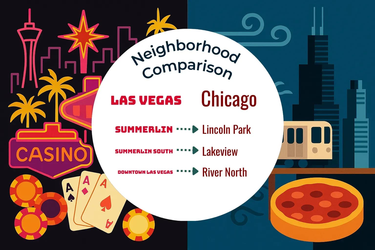 Las Vegas vs Chicago Neighborhood Comparison