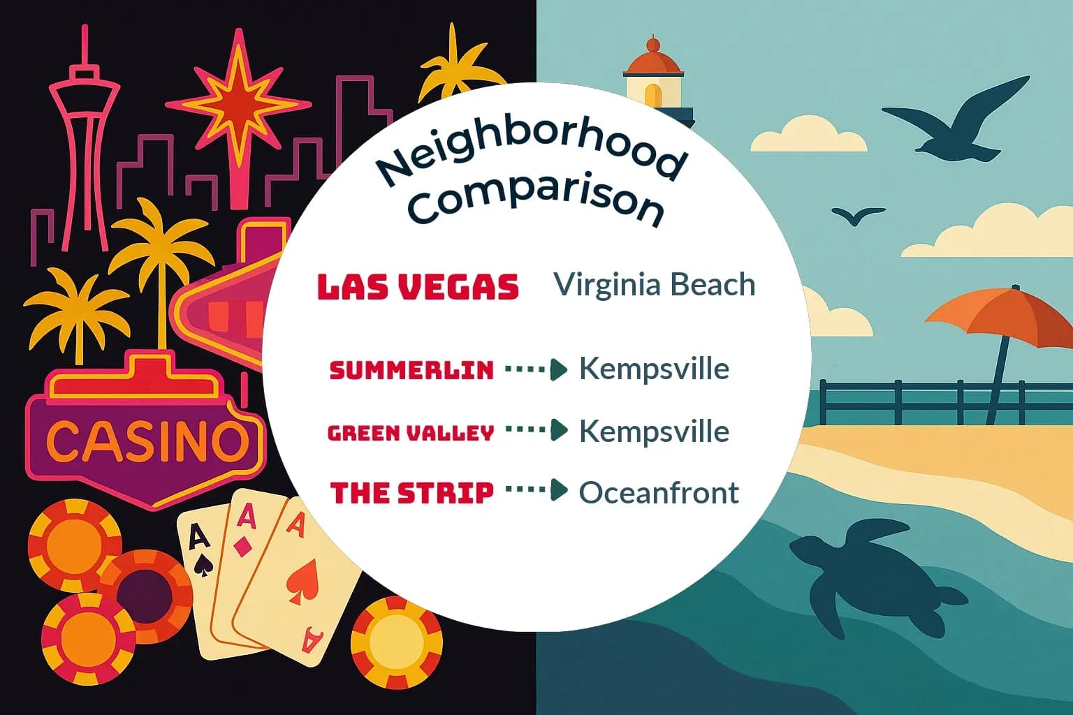 Las Vegas vs Virginia Beach Neighborhood Comparison
