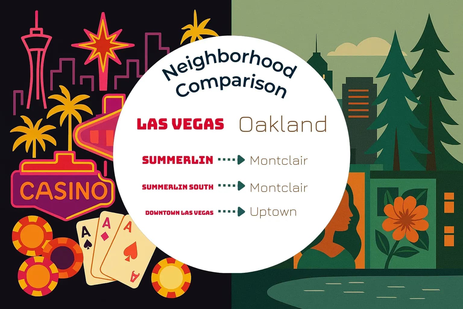 Las Vegas vs Oakland Neighborhood Comparison
